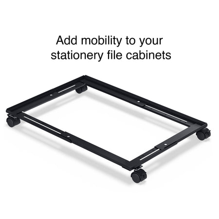 Staples Adjustable File Caddy, Letter/Legal, Black