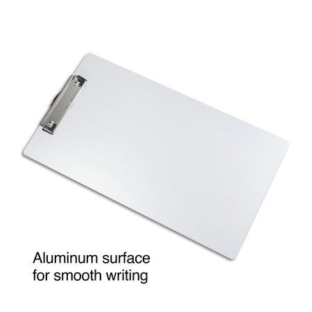 Staples Aluminum Clipboard, Legal Size, Silver