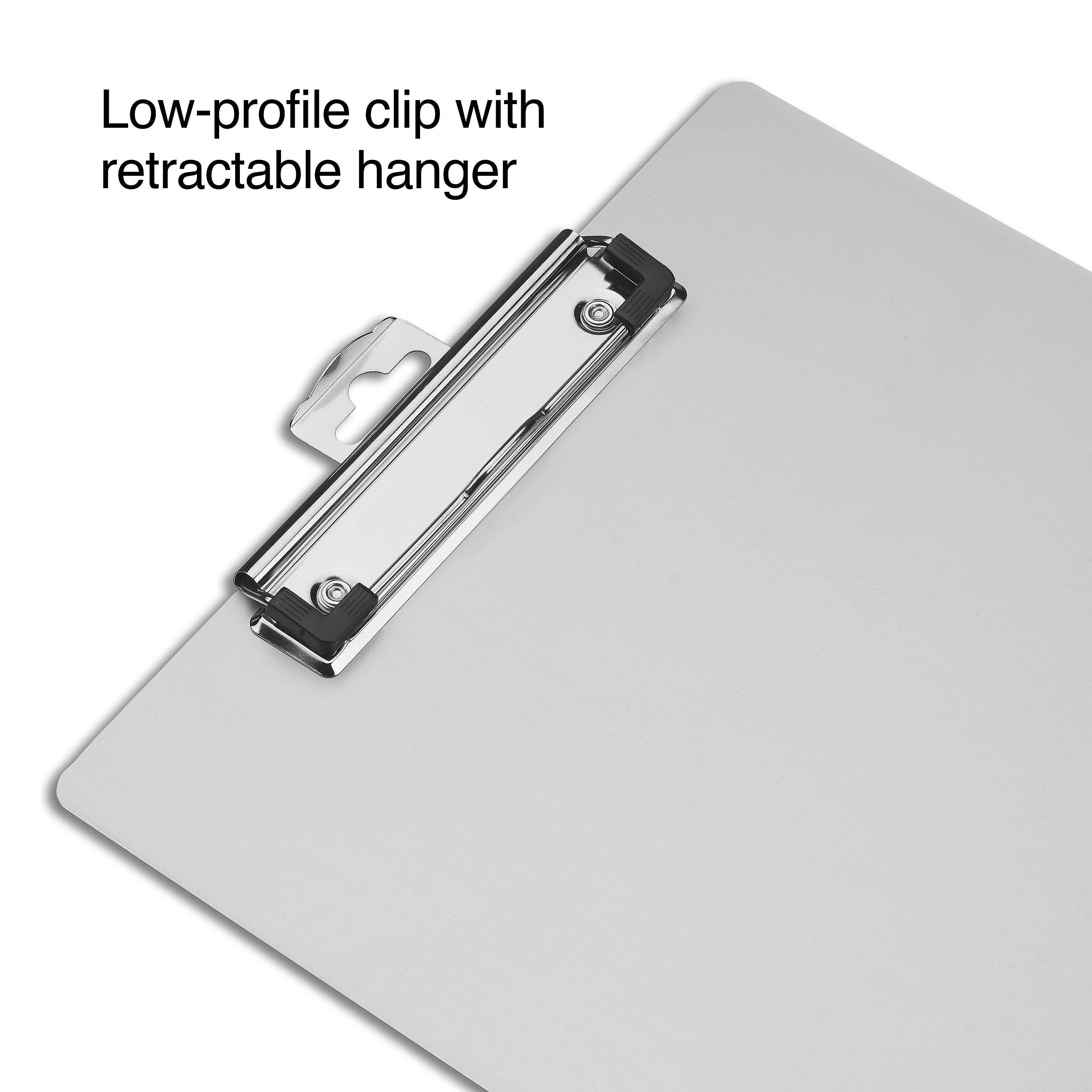 Staples Aluminum Clipboard, Legal Size, Silver