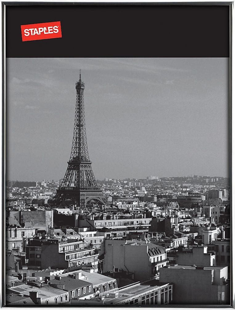 Staples® Aluminum Poster Frame, Black, 18