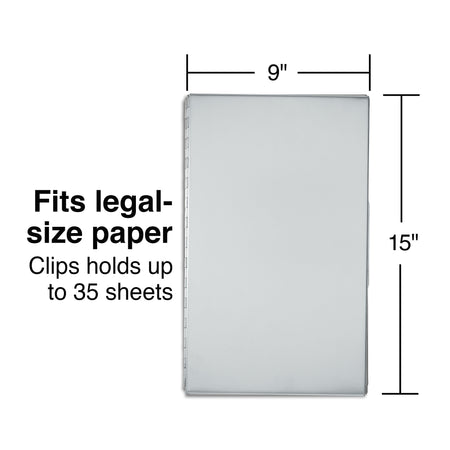 Staples Aluminum Storage Clipboard, Legal Size, Gray/Silver