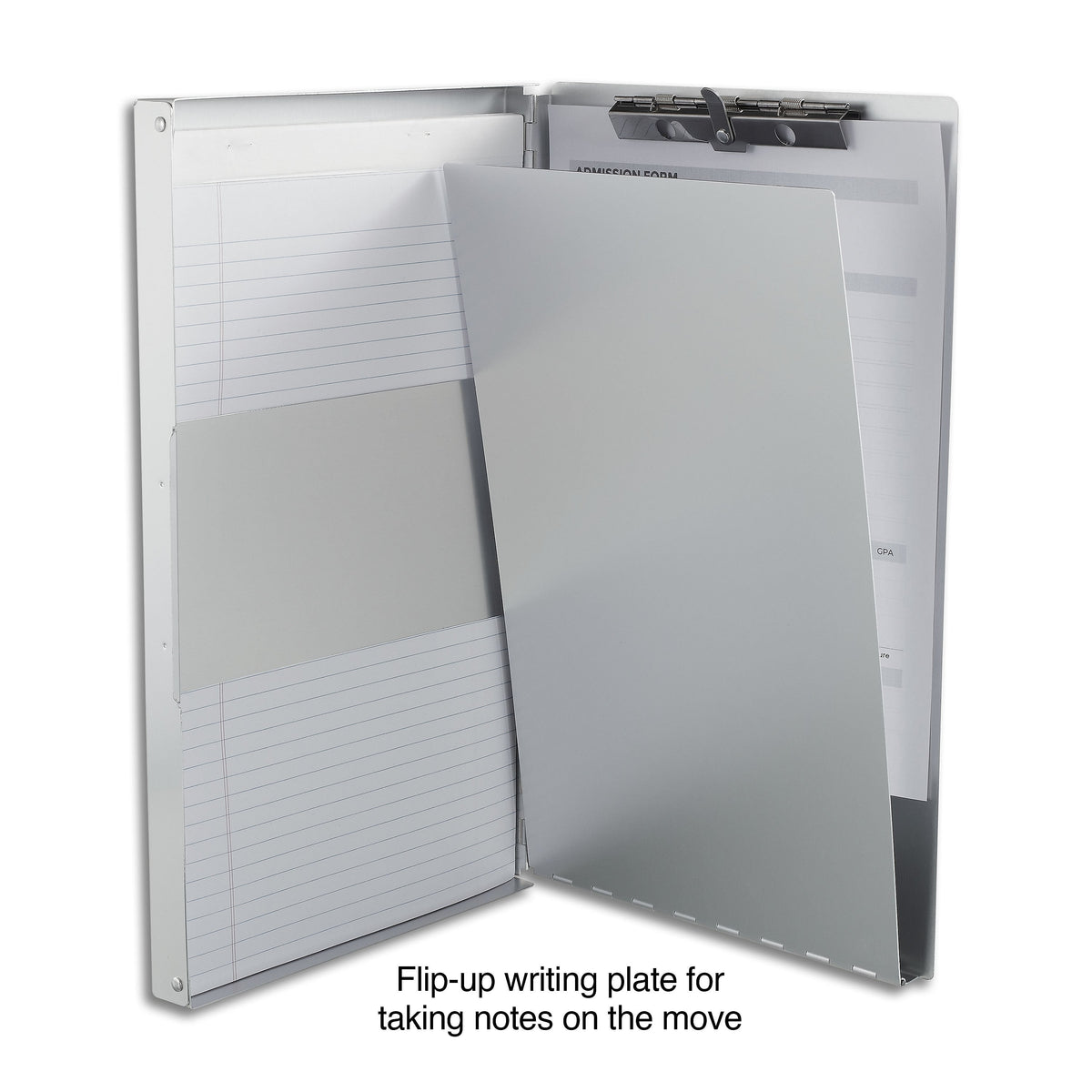 Staples Aluminum Storage Clipboard, Legal Size, Gray/Silver