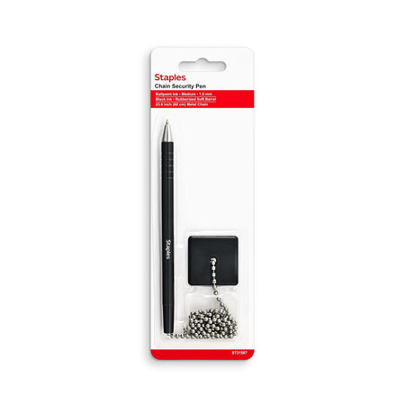 Staples Anchor Counter Top Pen, Medium Point, Black Ink