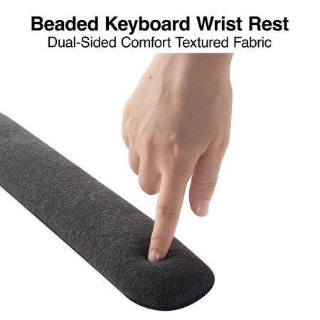 Staples Beaded Wrist Rest, Black/Gray