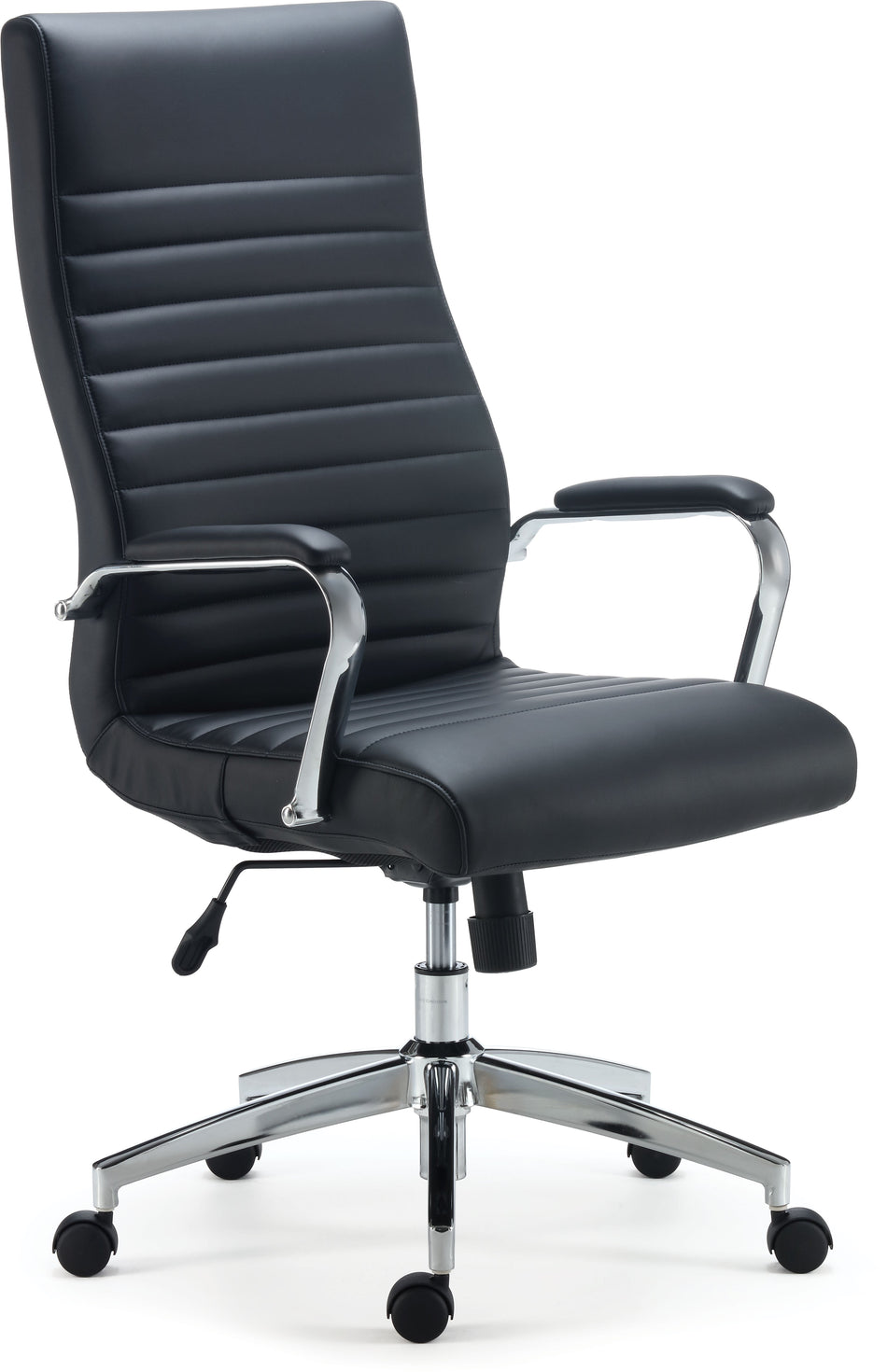 Staples Bentura Ergonomic Bonded Leather Swivel Managers Chair, Black