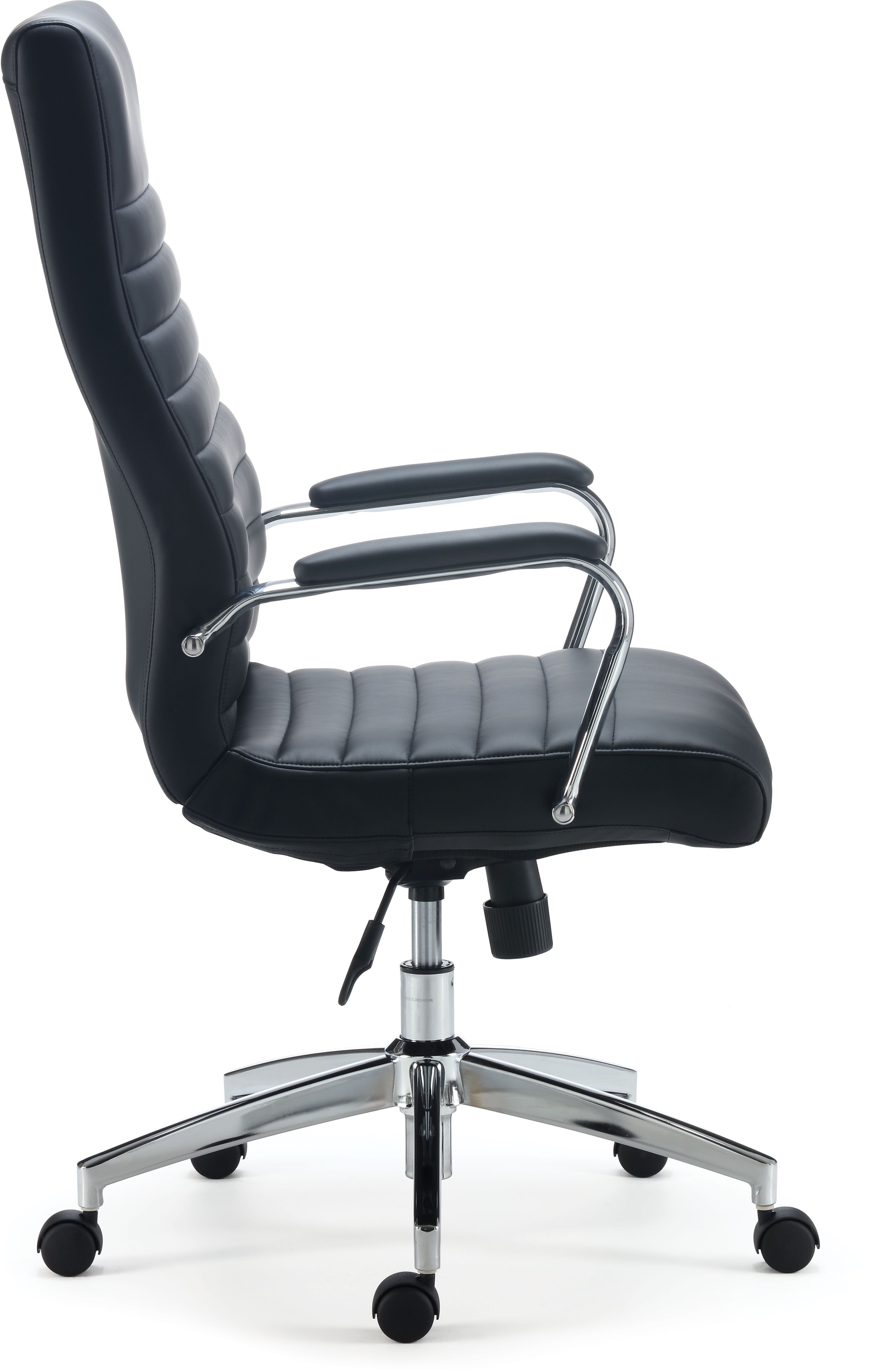Staples Bentura Ergonomic Bonded Leather Swivel Managers Chair, Black