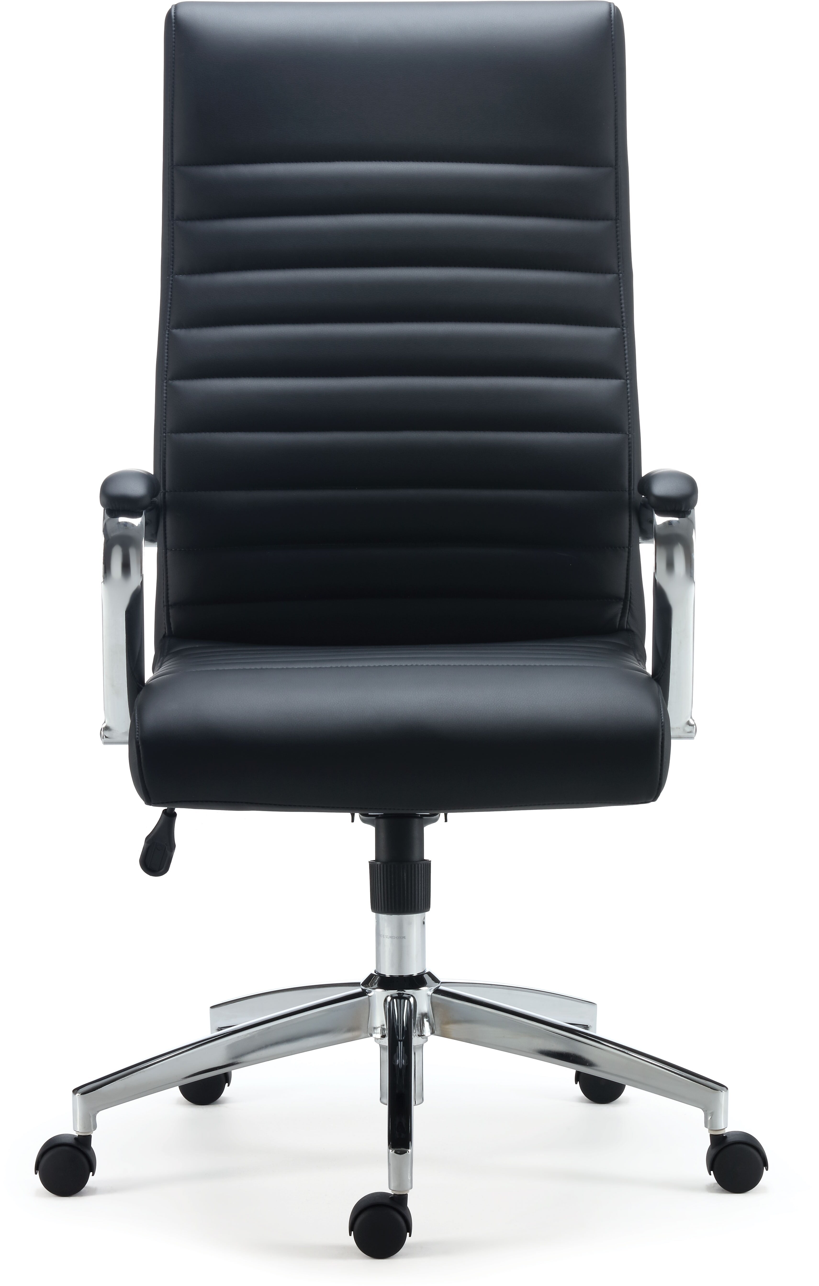 Staples Bentura Ergonomic Bonded Leather Swivel Managers Chair, Black