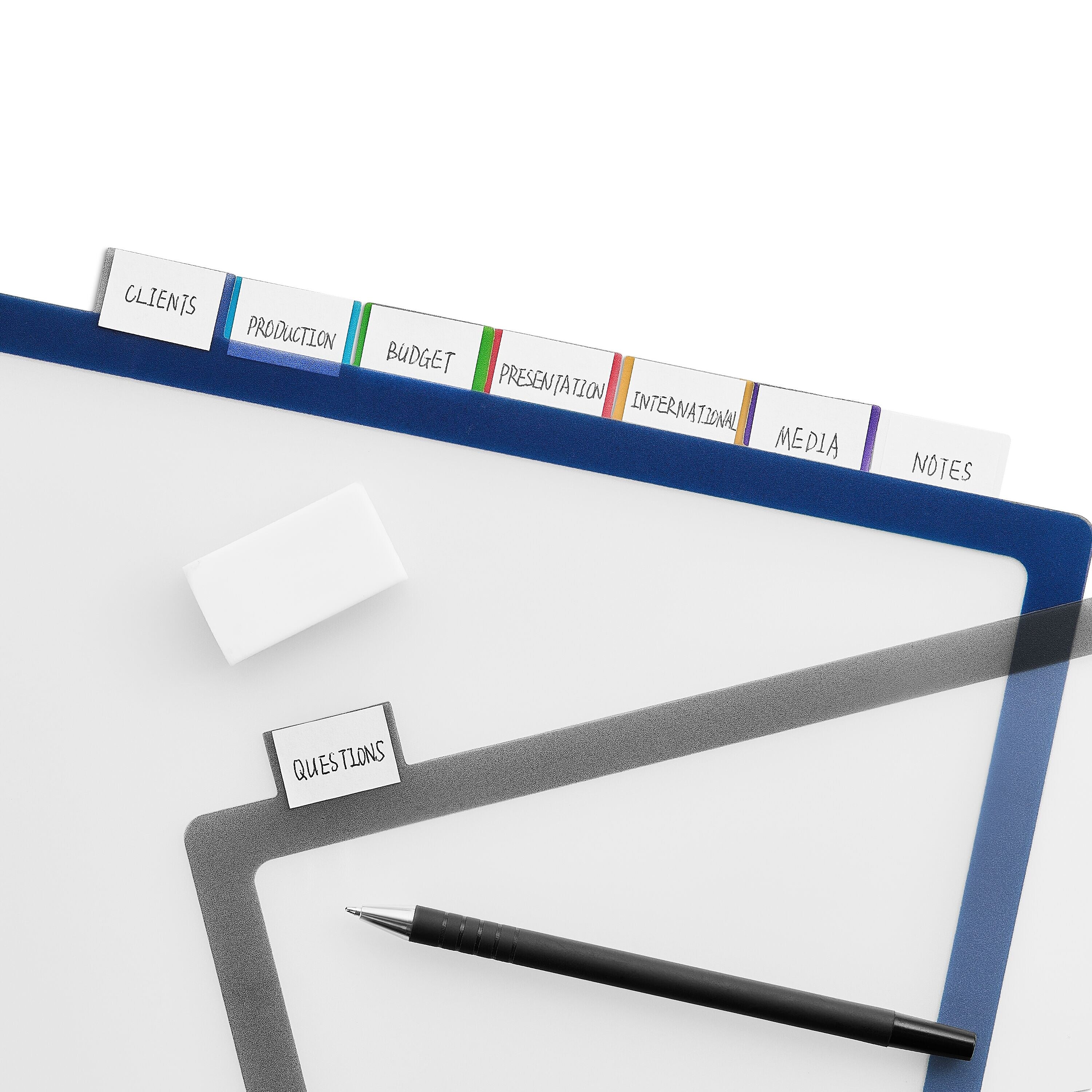 Staples Better Print & Apply Label Plastic Dividers, 8-Tab, Assorted Colors, Set