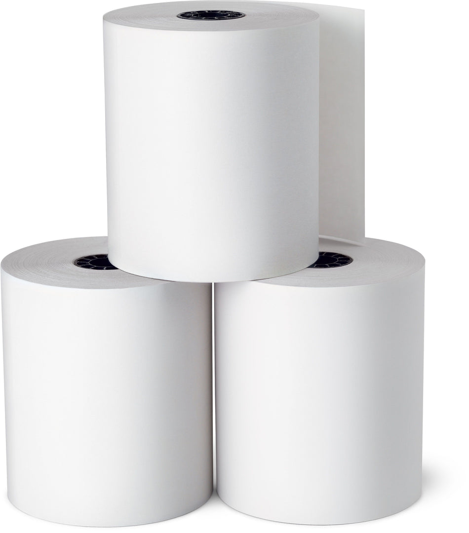 Staples Bond Paper Cash Register Rolls, 1-Ply, 3-1/4" x 240', 5/Pack