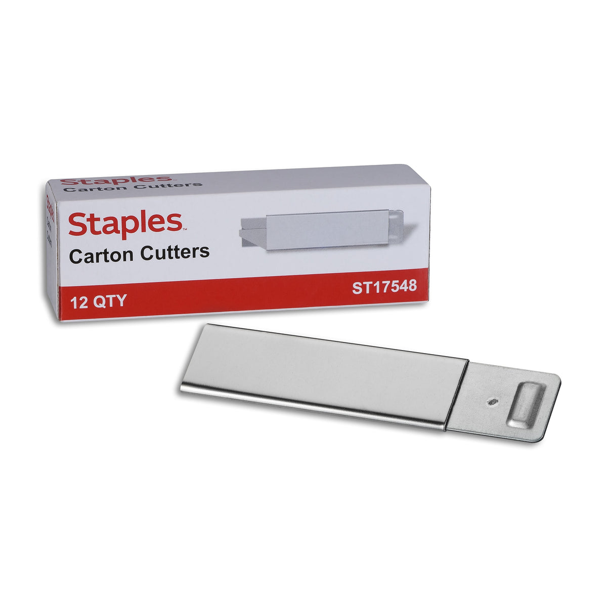 Staples Box Cutters, Gray, 12/Pack