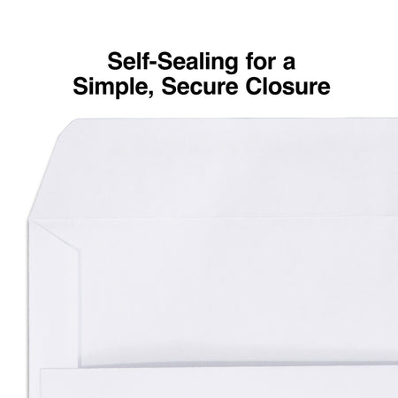 Staples Brand Self Seal #10 Business Envelopes, 4 1/8" x 9 1/2", White, 500/Box