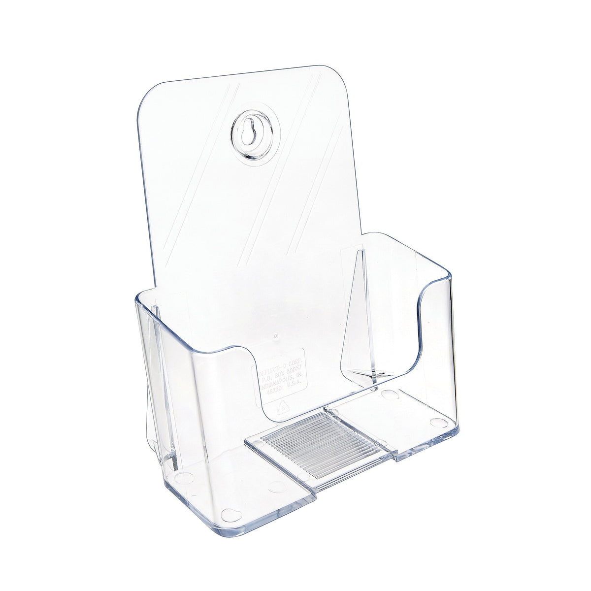 Staples Brochure Holder, 5.5" x 8.5", Clear Plastic