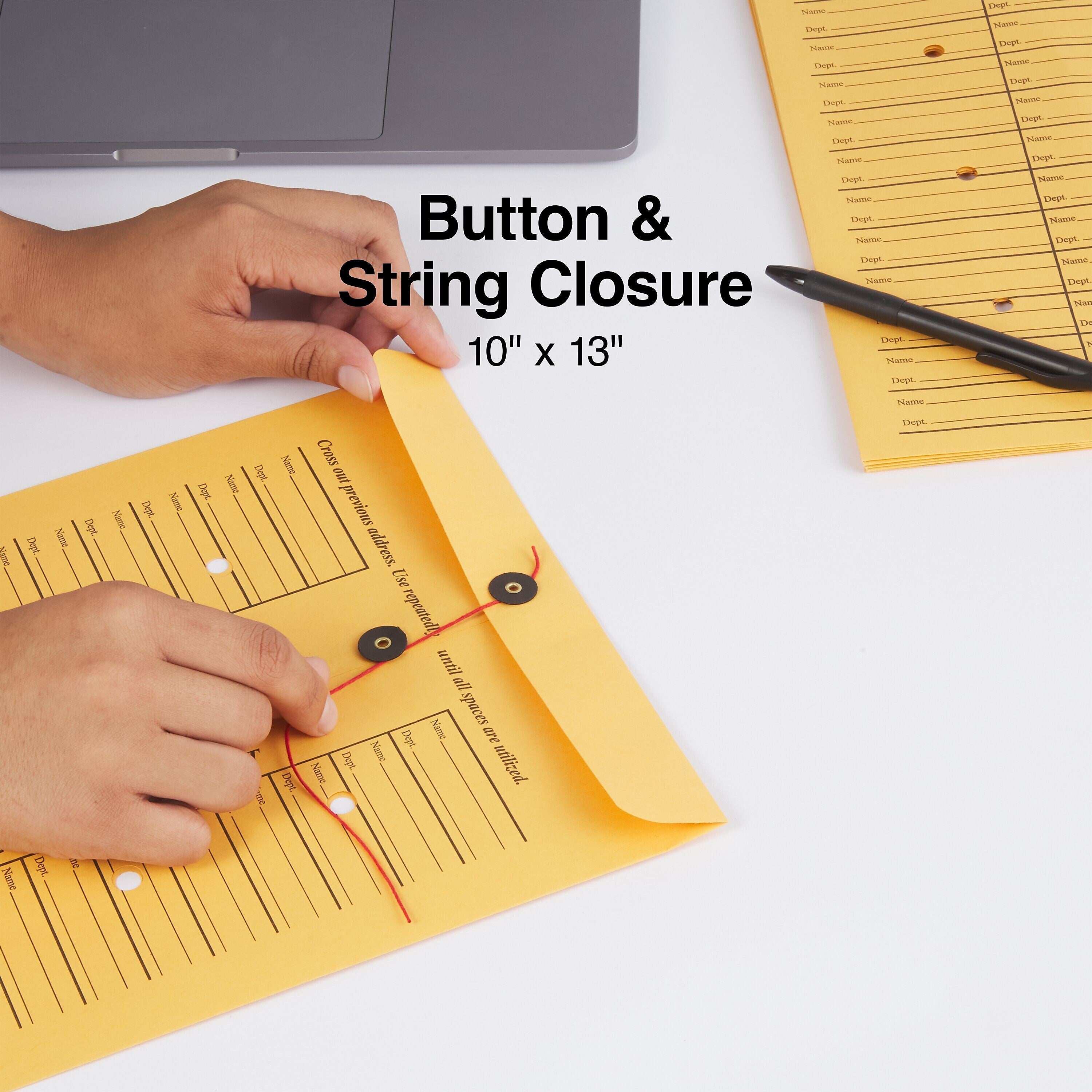 Staples Button & String Inter-Departmental Envelopes, 10