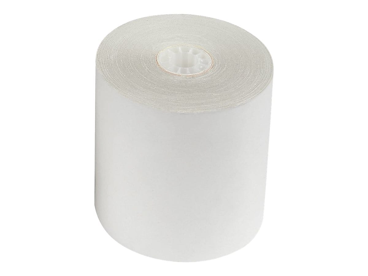 Staples Carbonless Paper Roll, 2-Ply, 3" x 100', White, 1 Roll