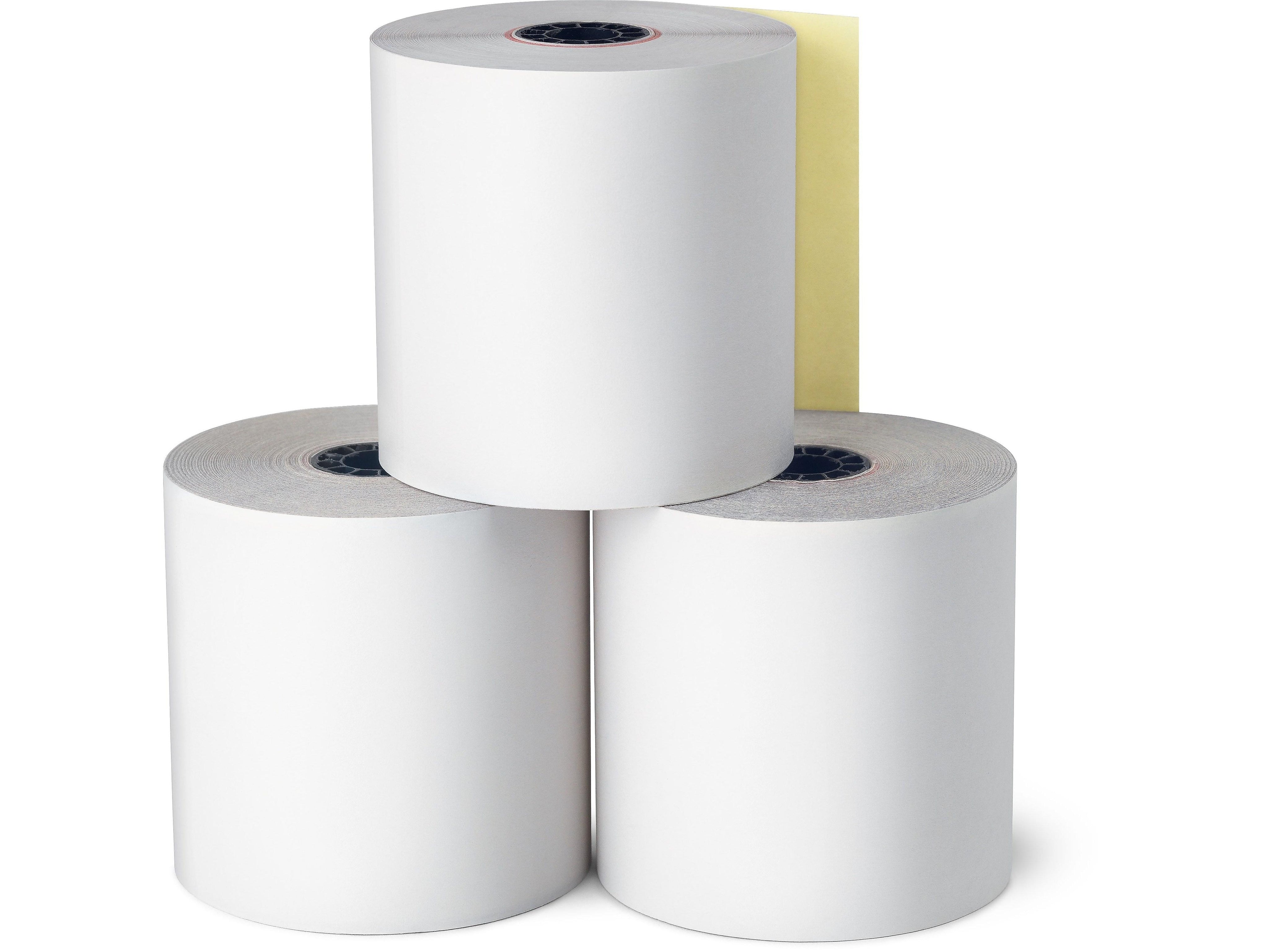 Staples Carbonless Paper Rolls, 2-Ply, 2 3/4" x 85', 10/Pack