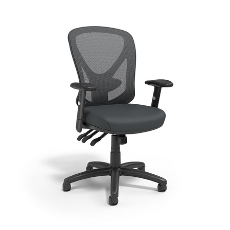 Staples Carder Ergonomic Fabric Swivel Computer and Desk Chair, Black