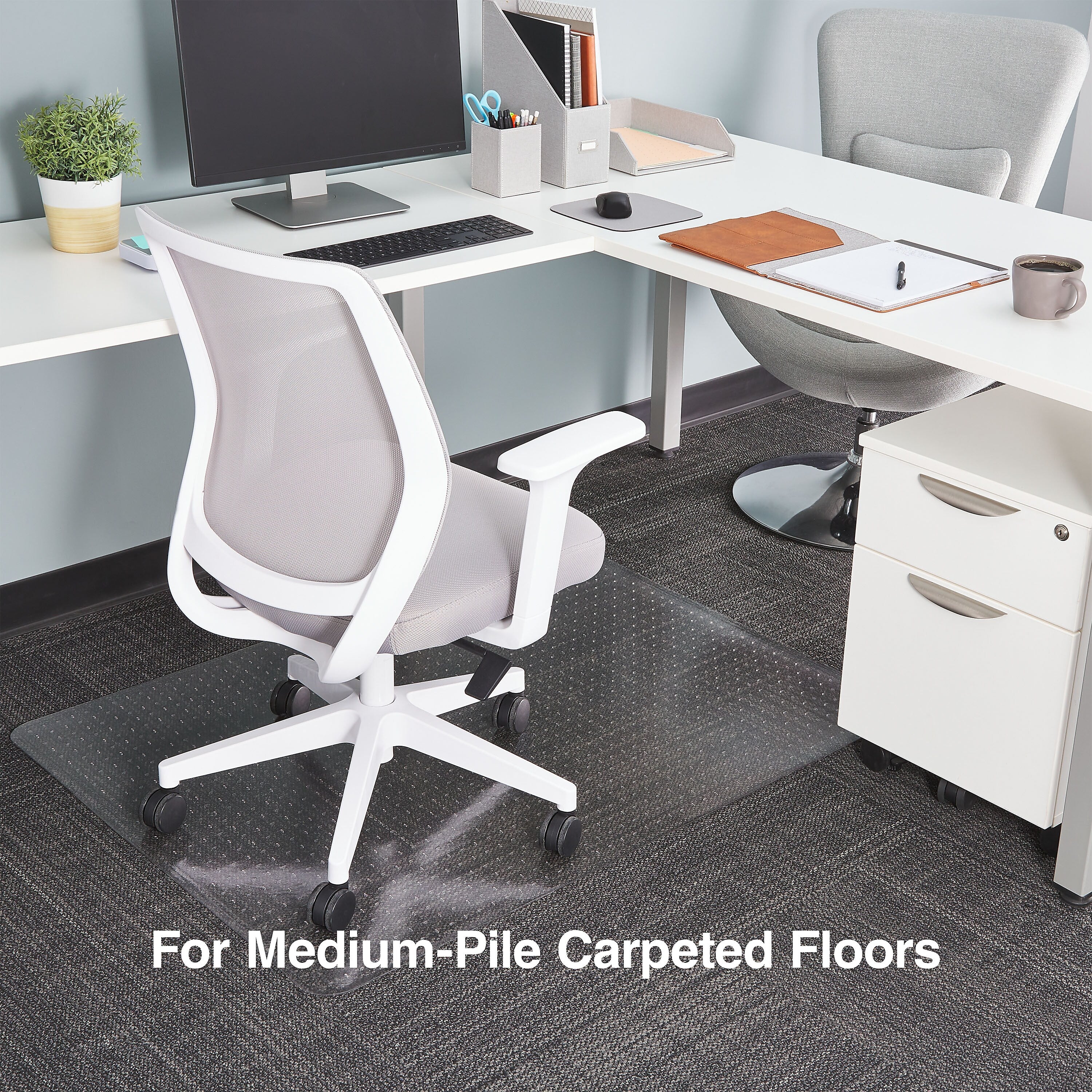 Staples® Carpet Chair Mat, 36