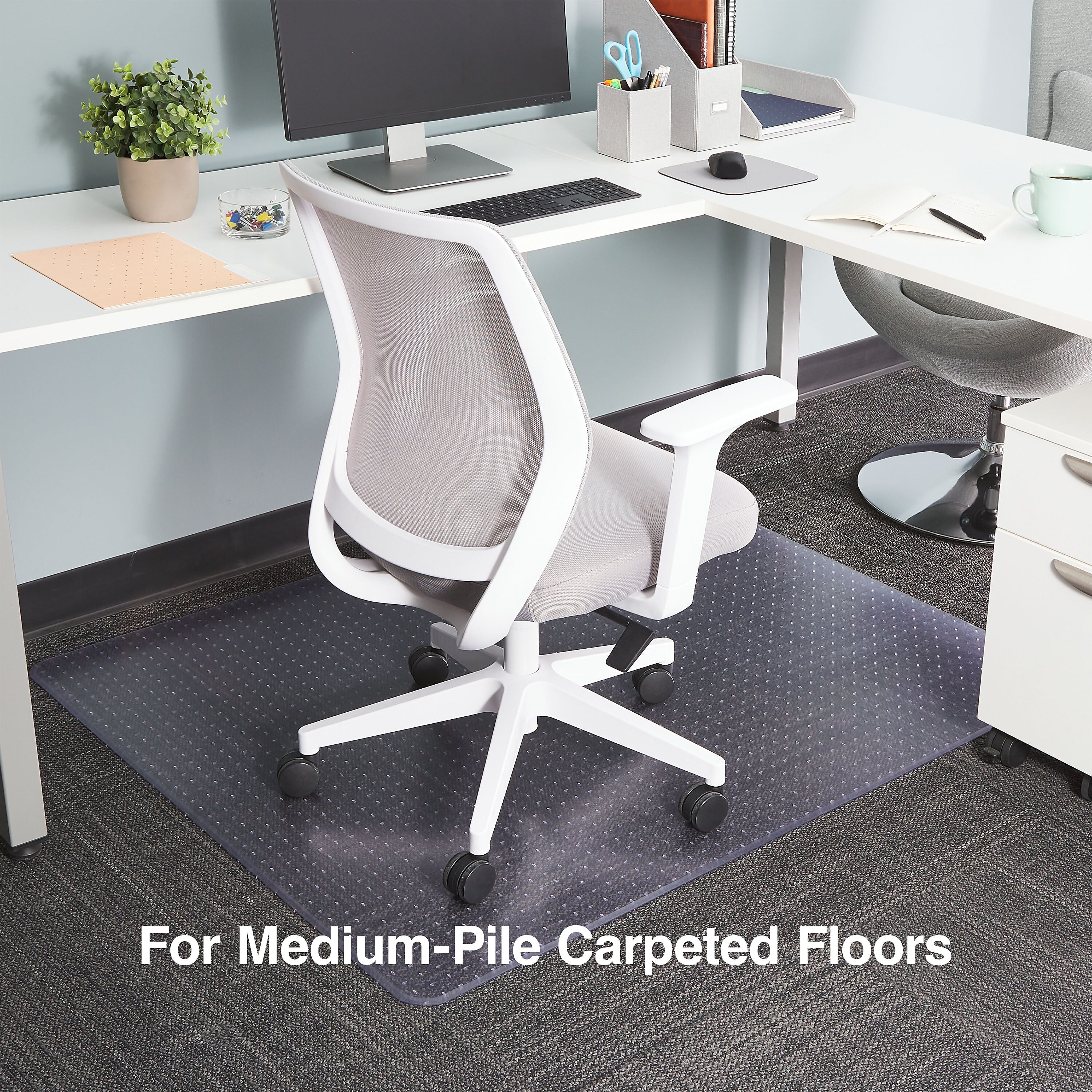 Staples® Carpet Chair Mat, 45