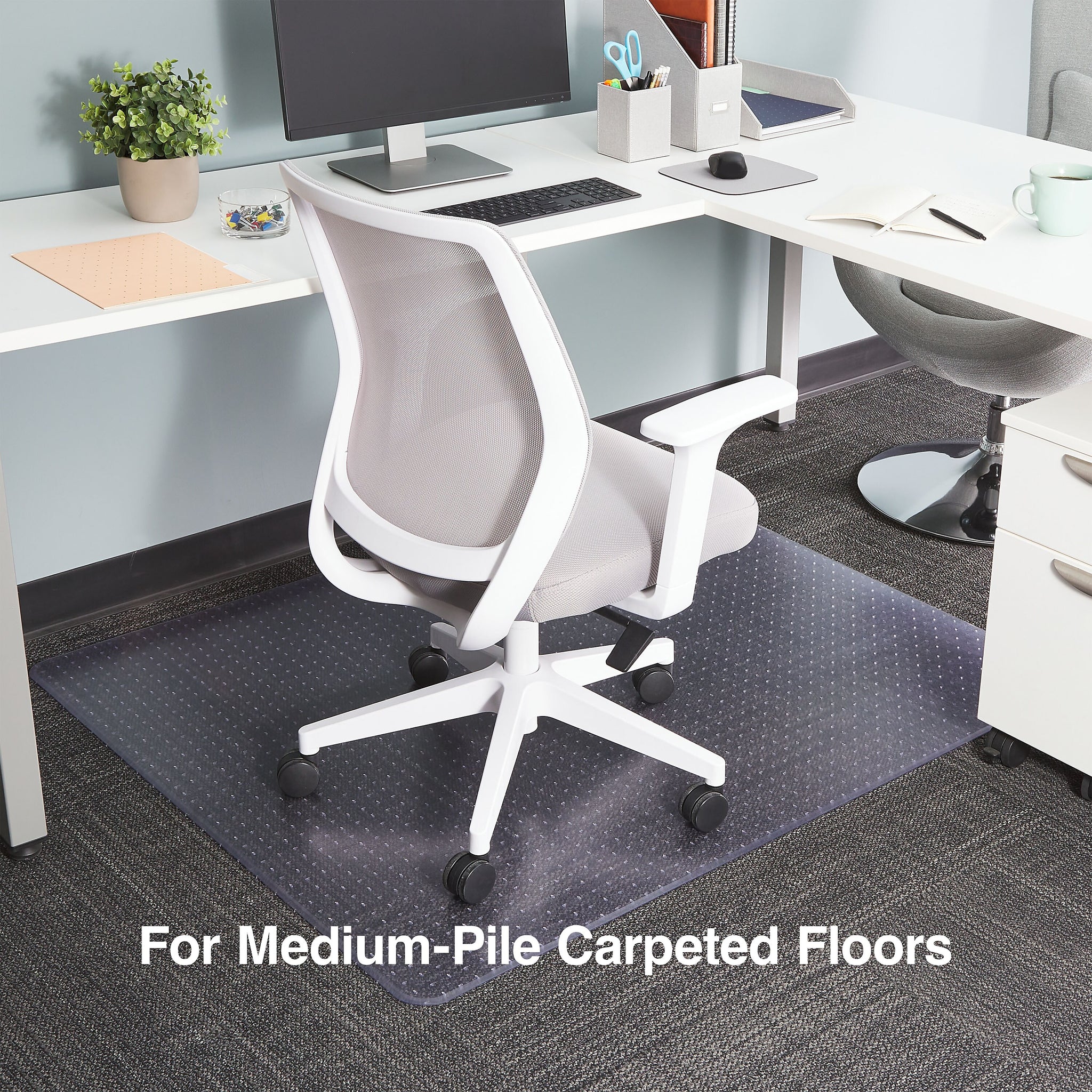 Staples® Carpet Chair Mat, 45