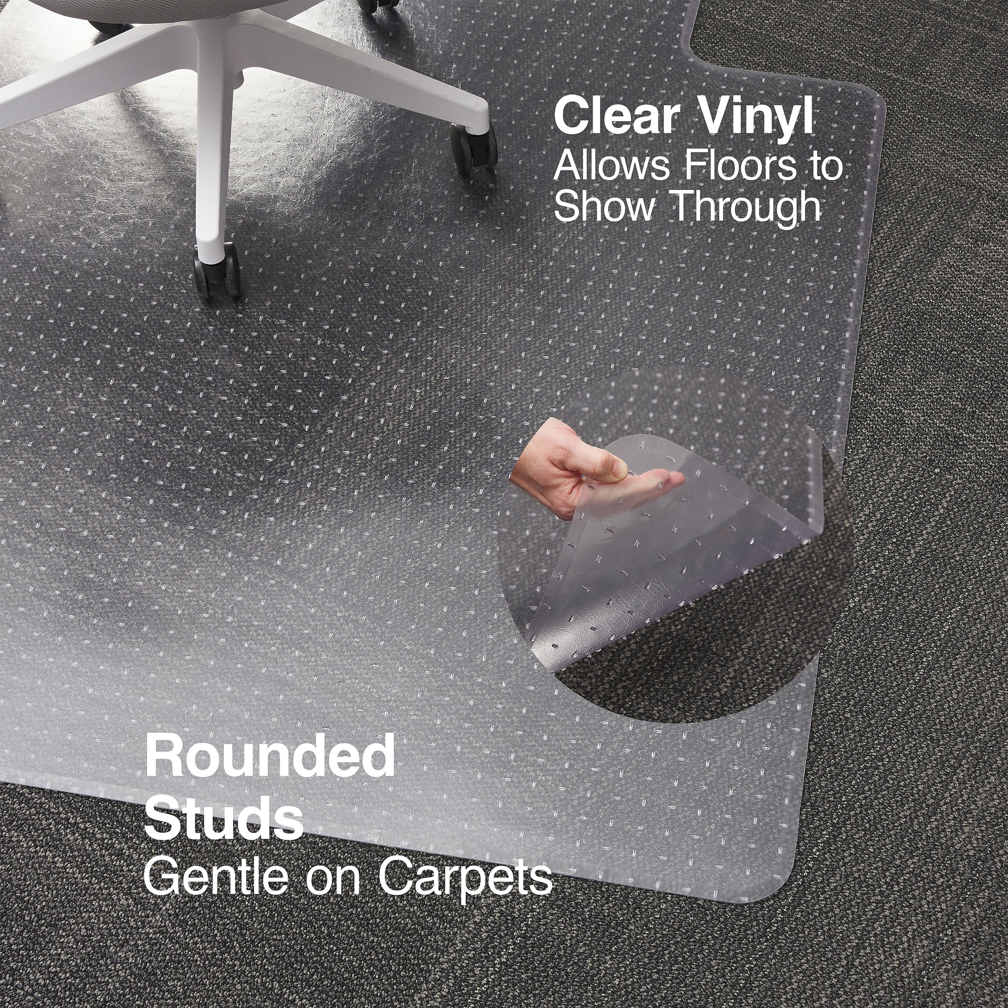 Staples® Carpet Chair Mat, 45
