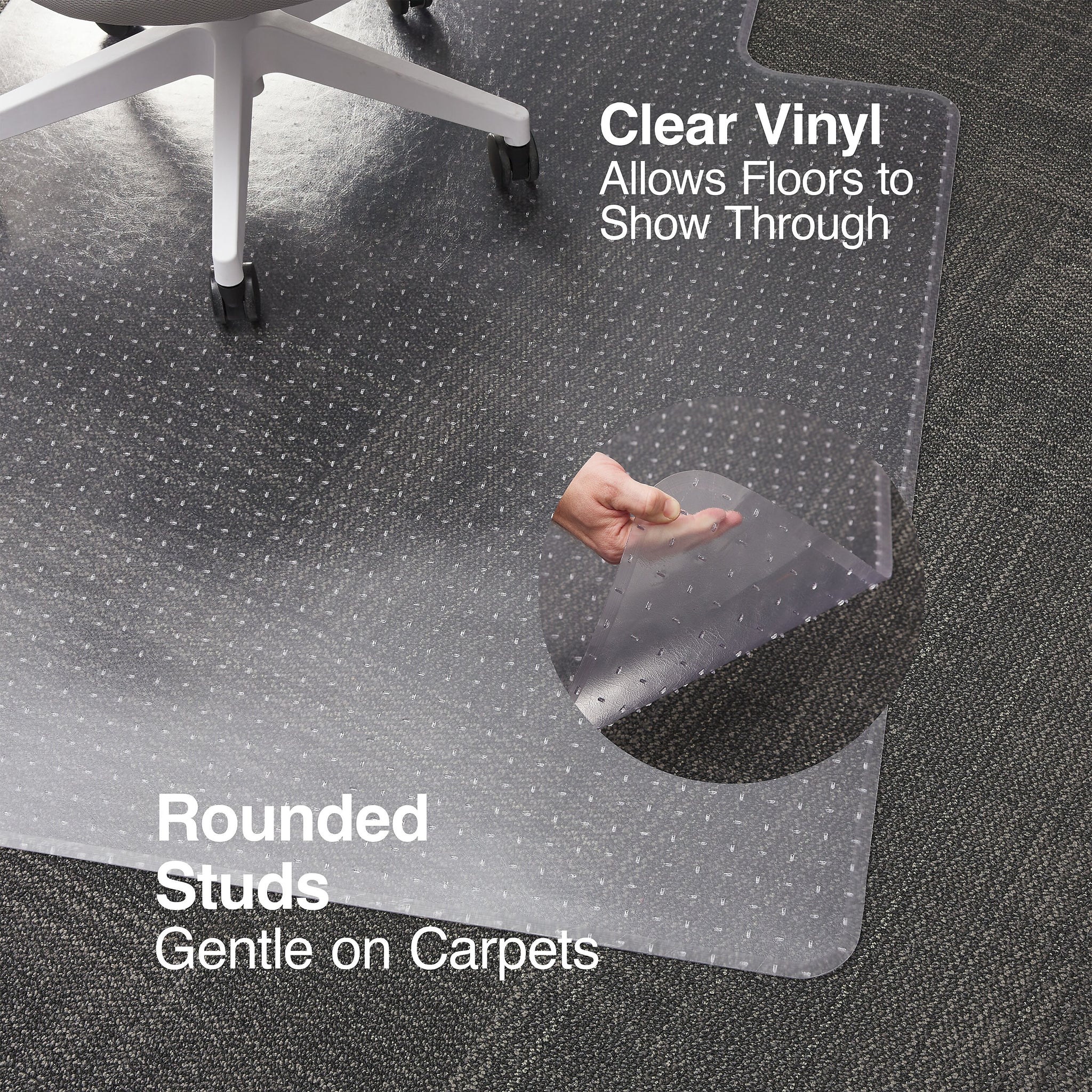Staples® Carpet Chair Mat, 45