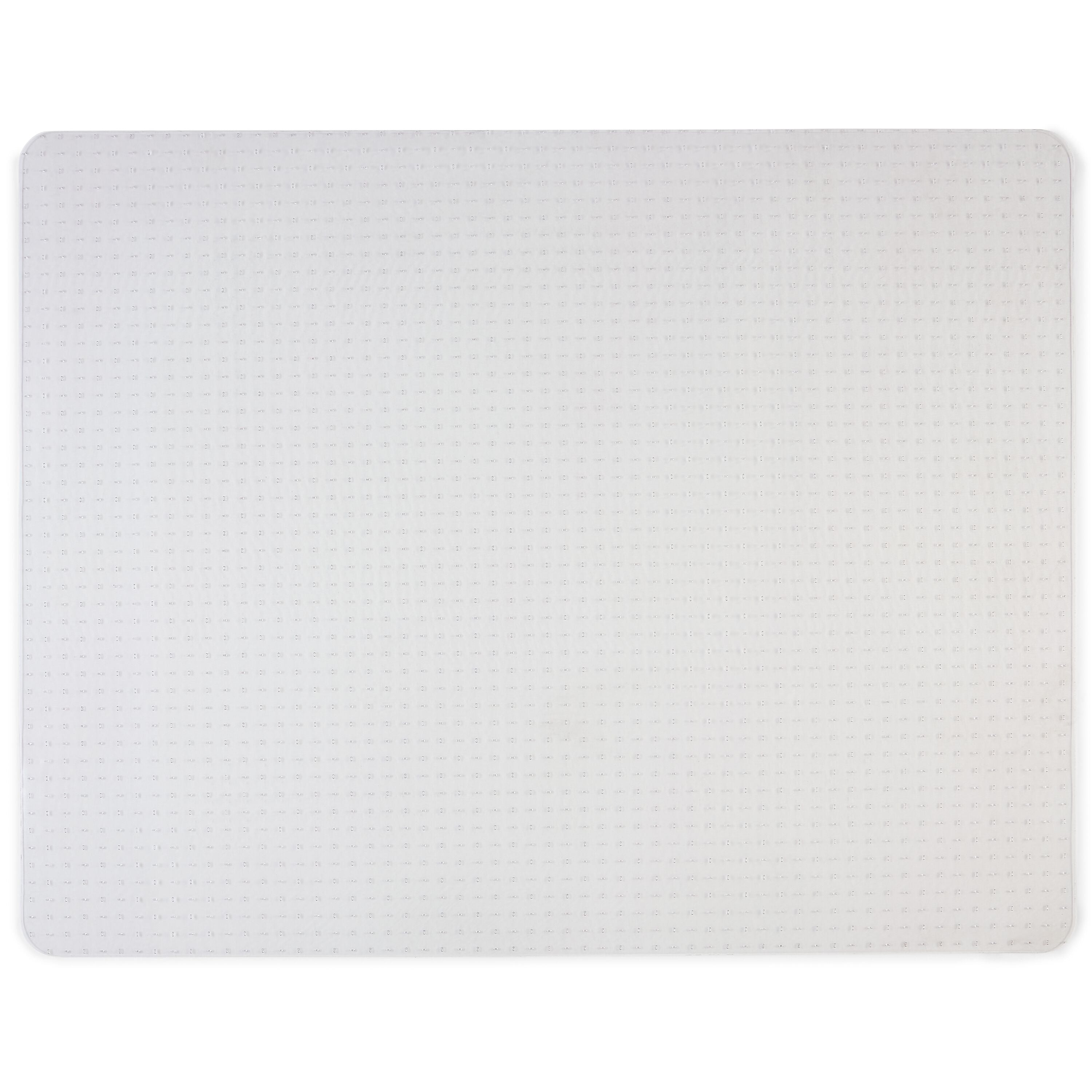 Staples® Carpet Chair Mat, 46" x 60'', Flat-Pile, Clear