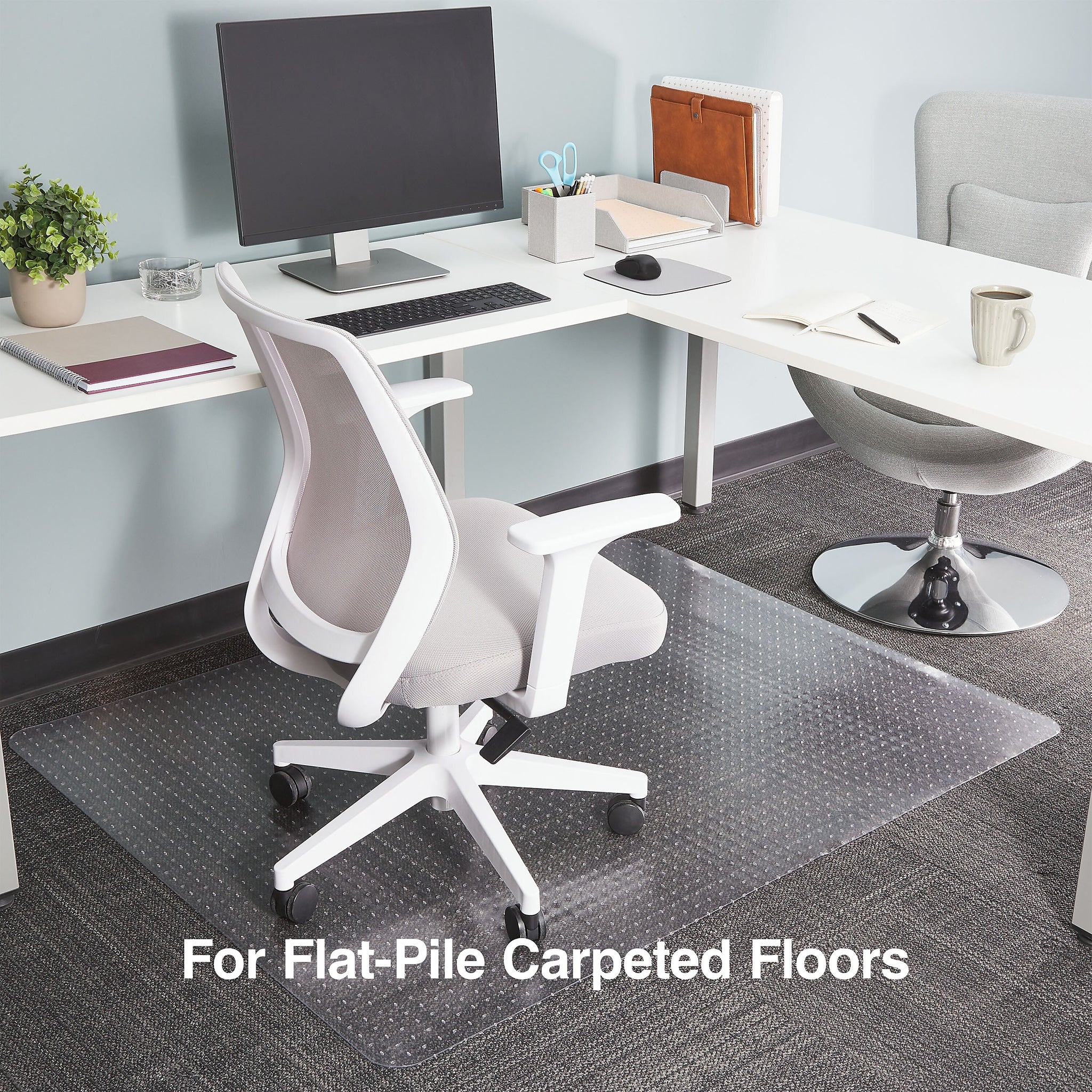 Staples® Carpet Chair Mat, 46