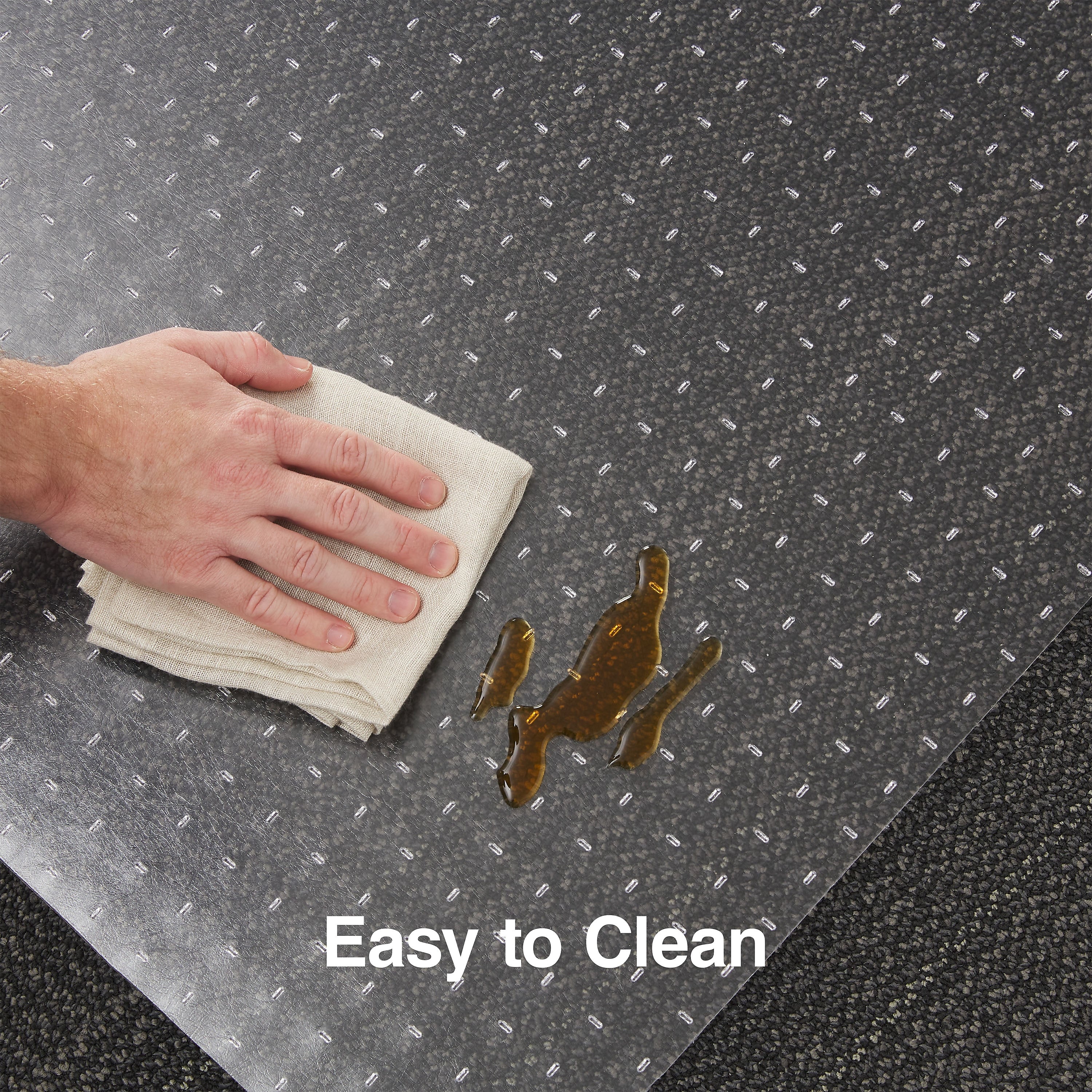 Staples® Carpet Chair Mat with Lip, 36