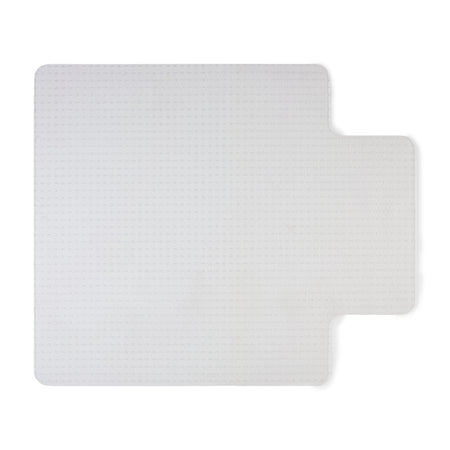 Staples® Carpet Chair Mat with Lip, 45" x 53'', Flat-Pile, Clear