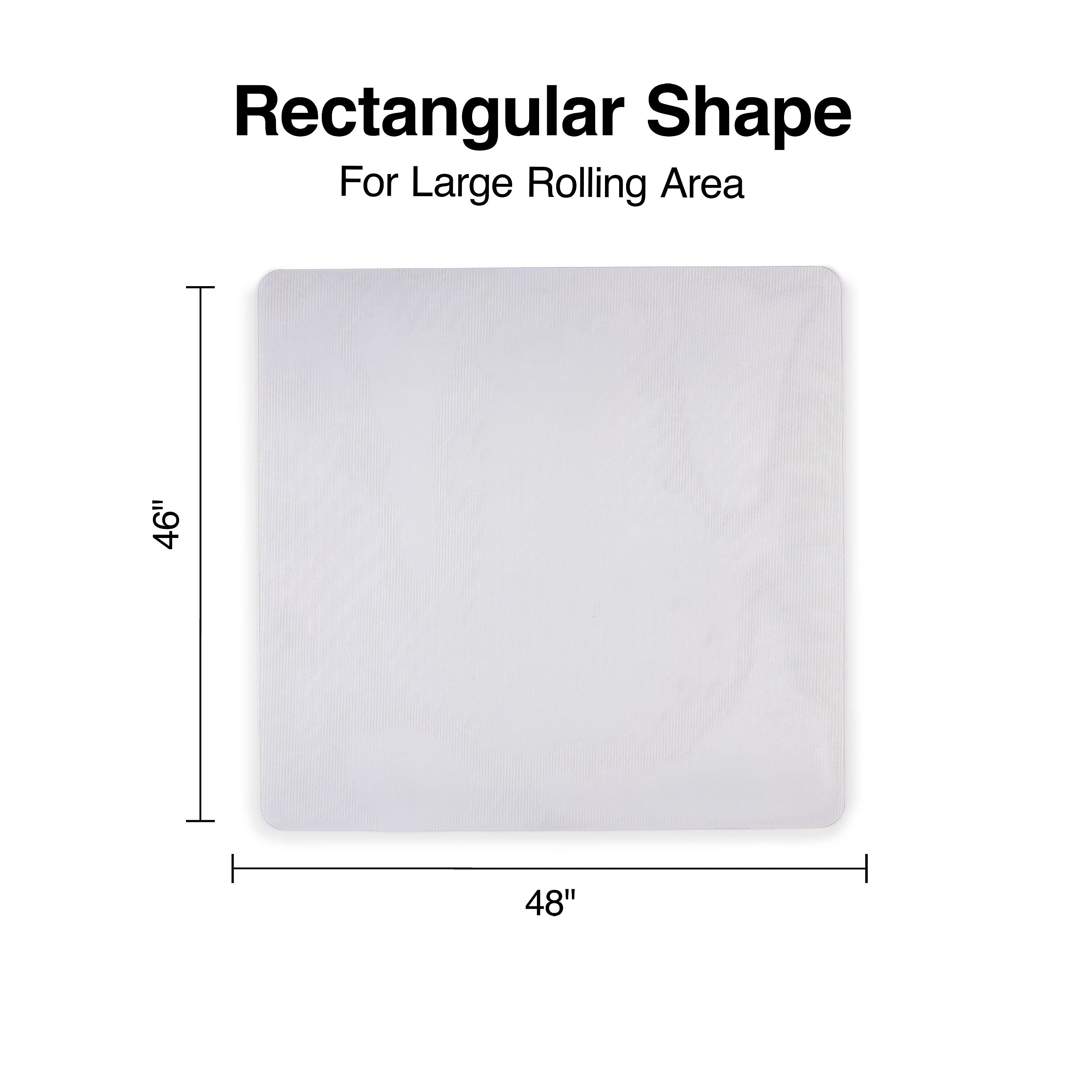 Staples® Carpet & Hard Floor Chair Mat, 46