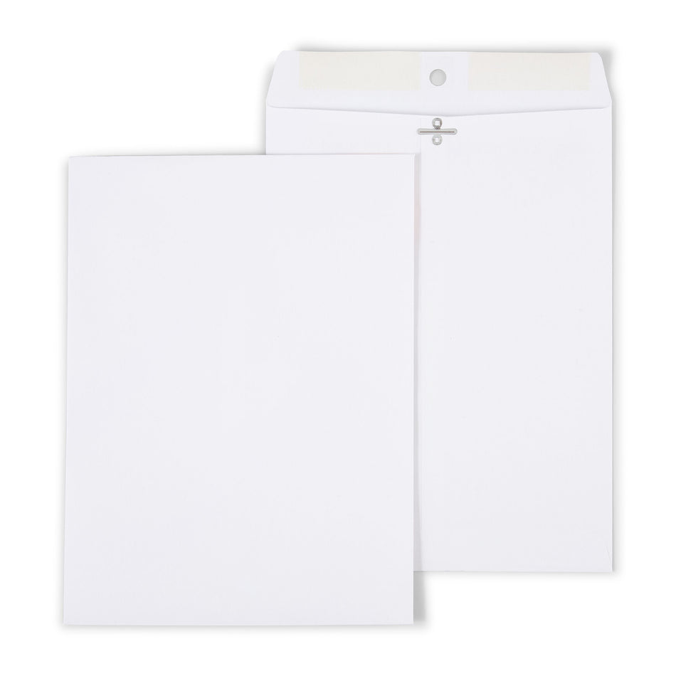 Staples Clasp Catalog Envelopes, 9"L x 12"H, White, 100/Box