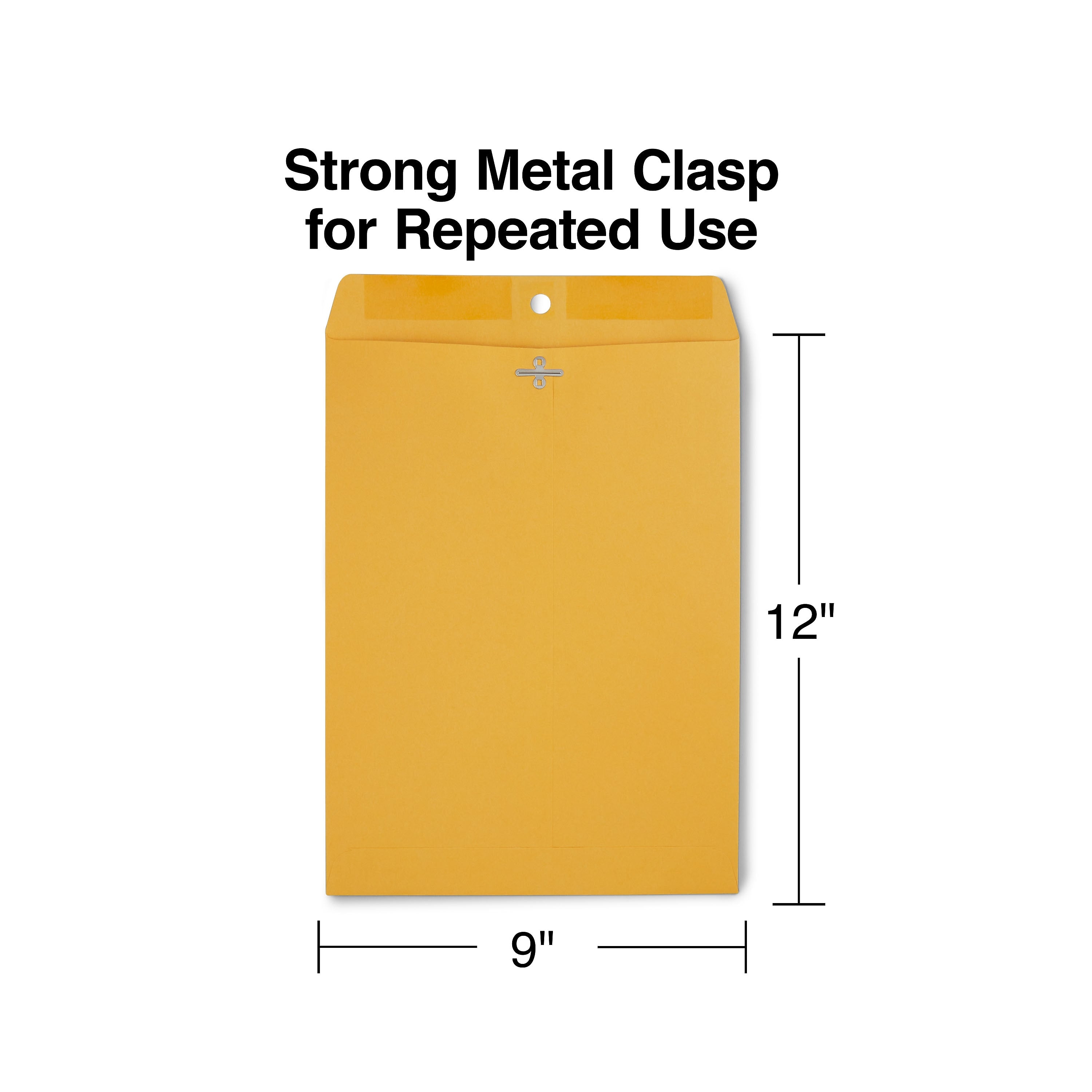 Staples Clasp Close Kraft Catalog Envelopes, 9