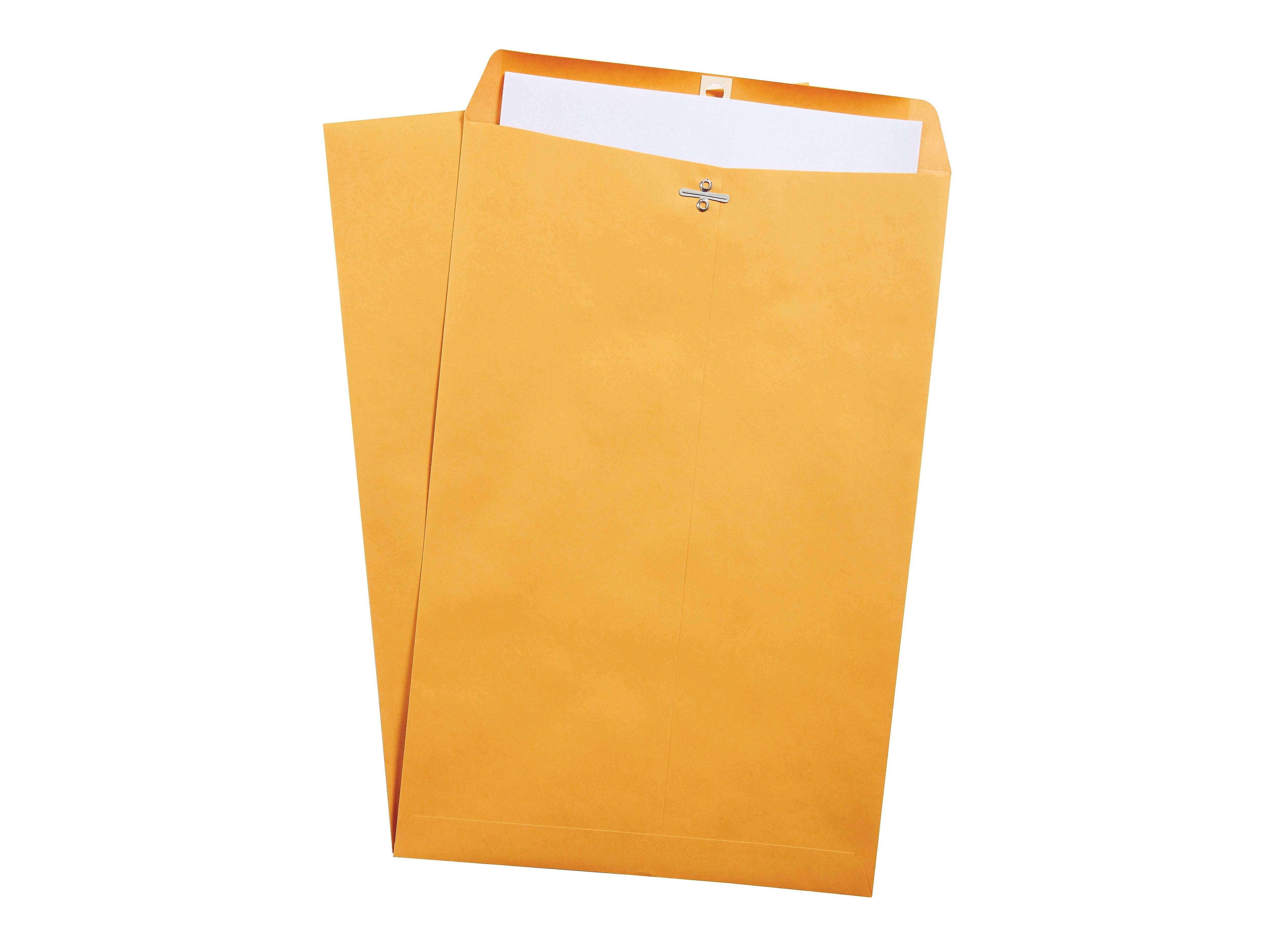 Staples Clasp & Moistenable Glue #15.5 Catalog Envelopes, 12