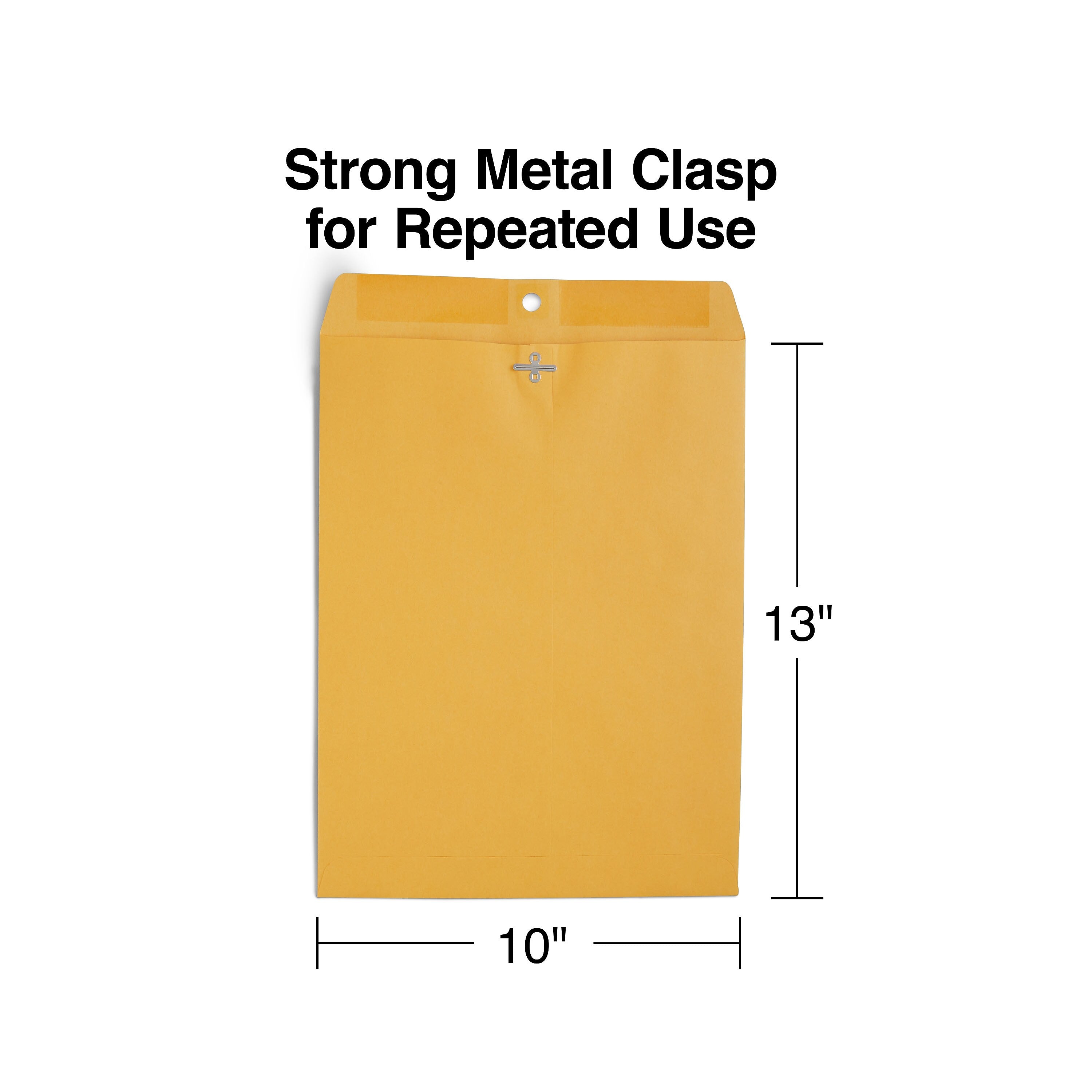 Staples Clasp & Moistenable Glue Catalog Envelopes, 10