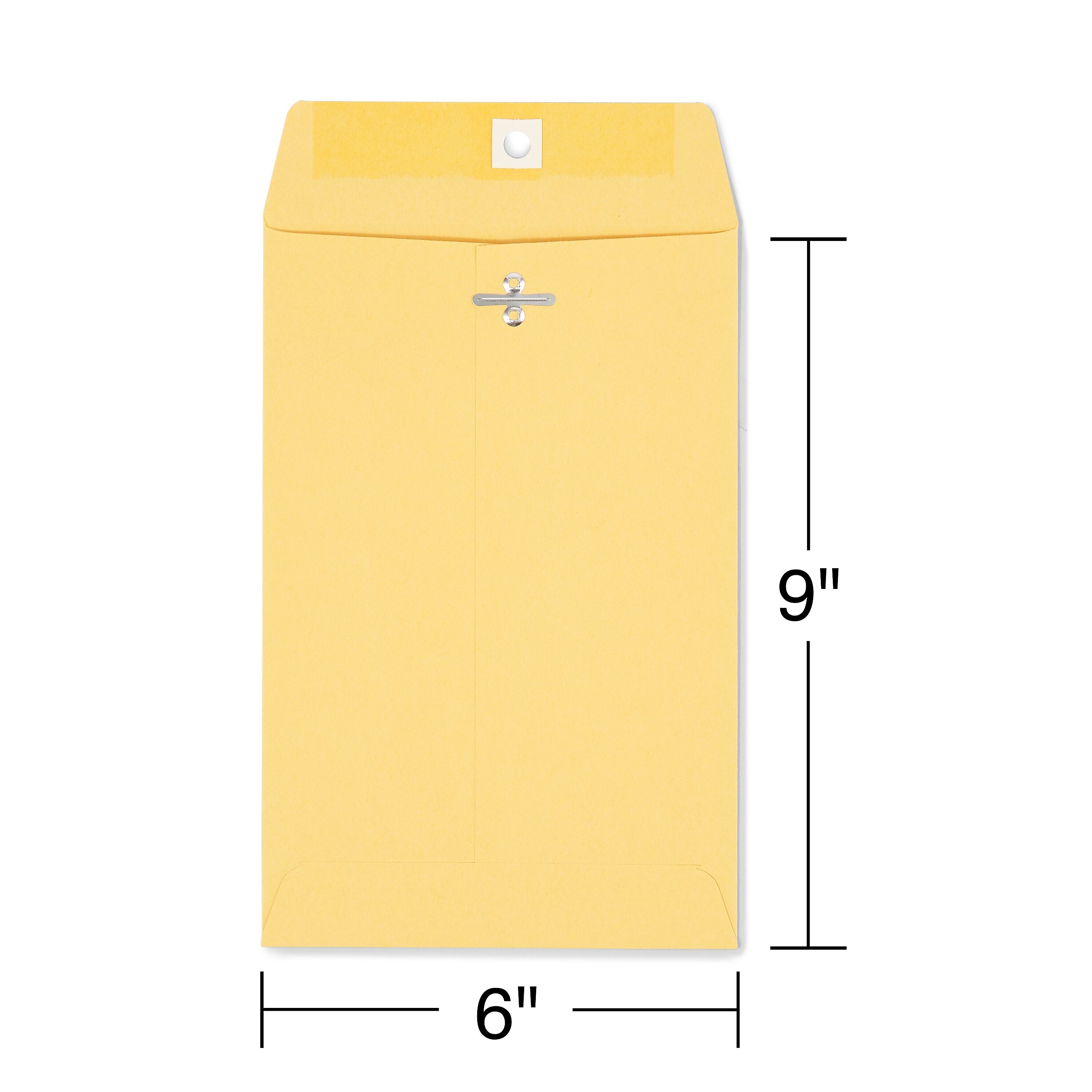 Staples Clasp & Moistenable Glue Catalog Envelopes, 6