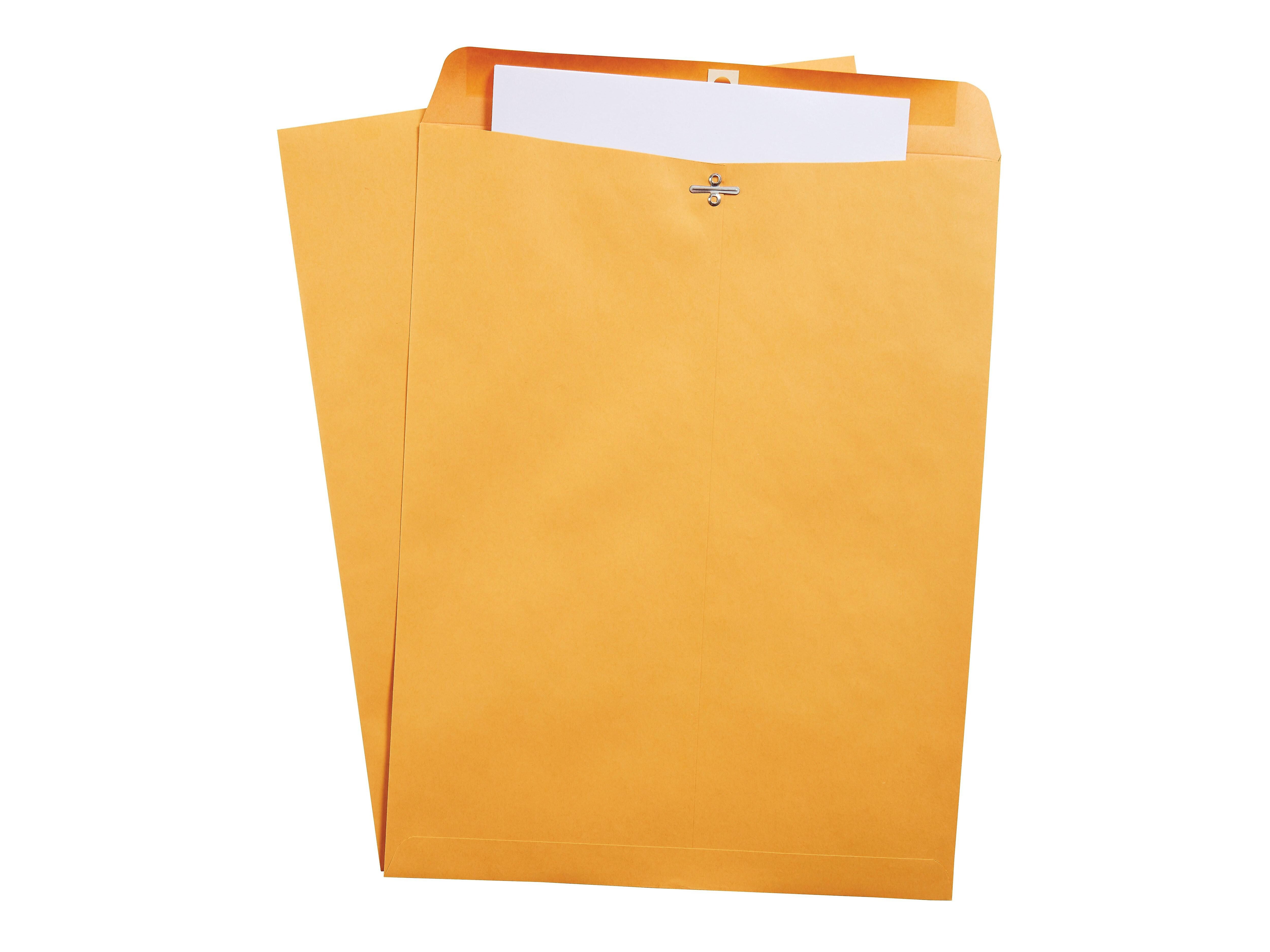 Staples Clasp & Moistenable Glue Kraft Catalog Envelopes, 10