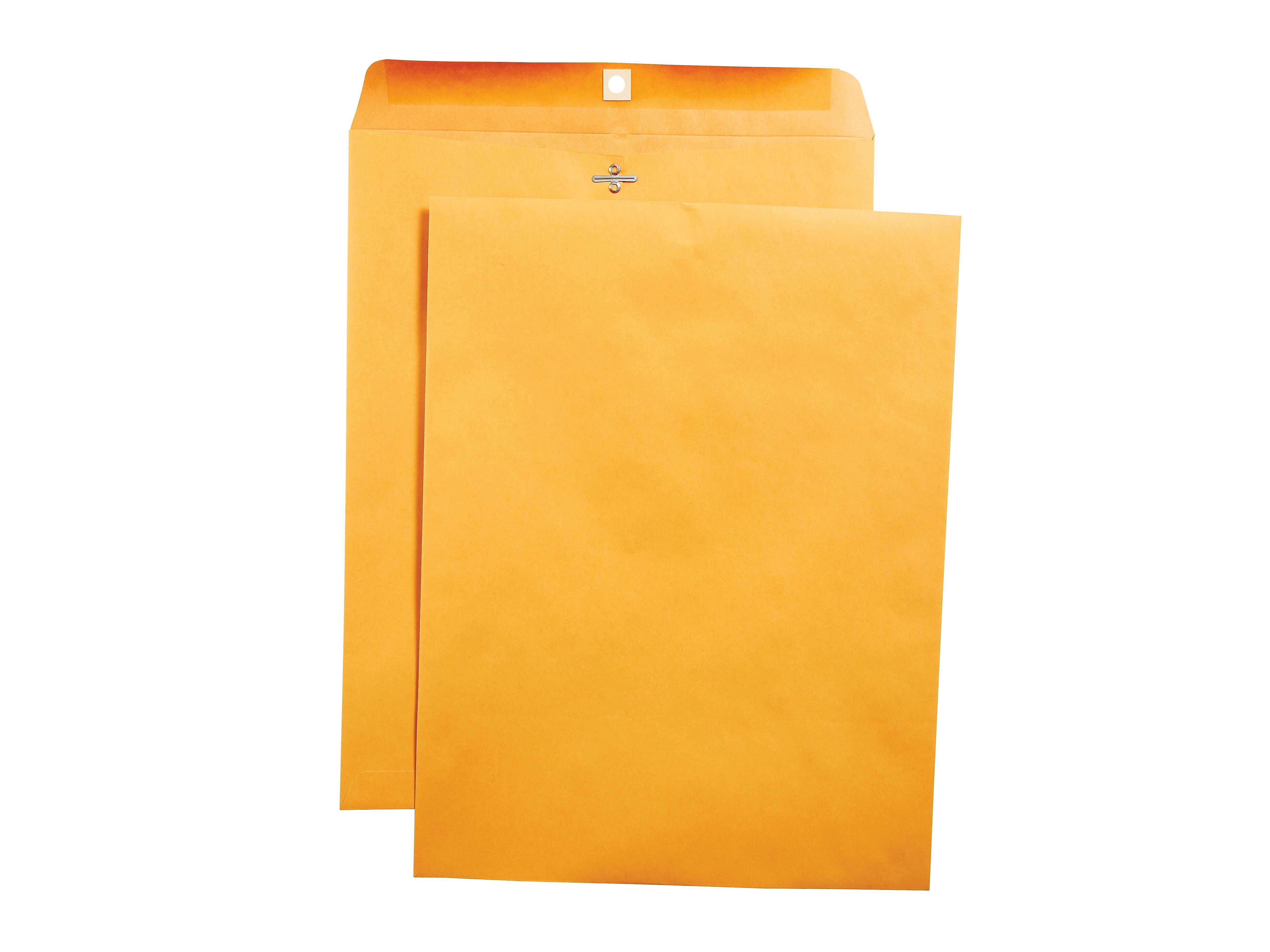 Staples Clasp & Moistenable Glue Kraft Catalog Envelopes, 10