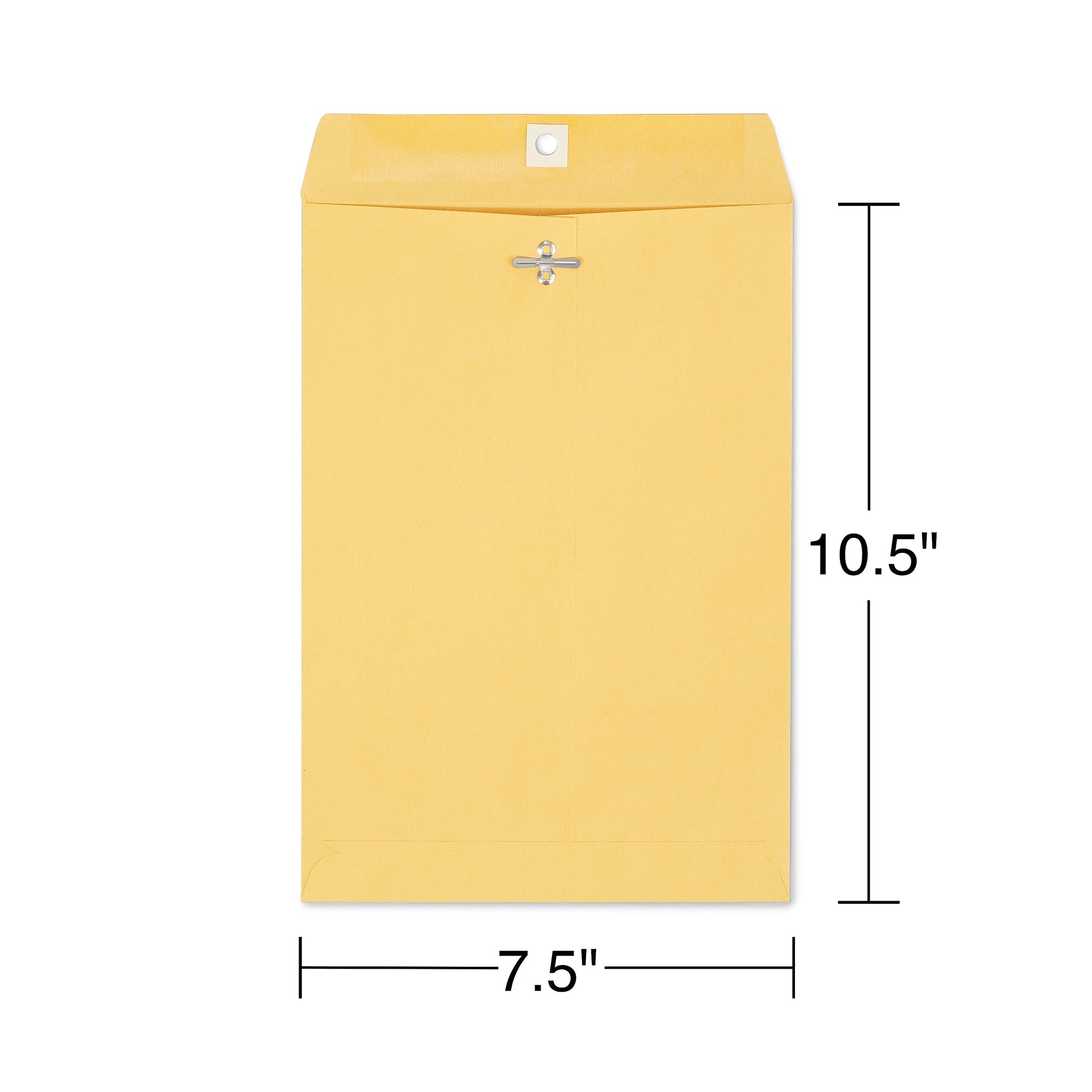 Staples Clasp & Moistenable Glue Kraft Catalog Envelopes, 7.5