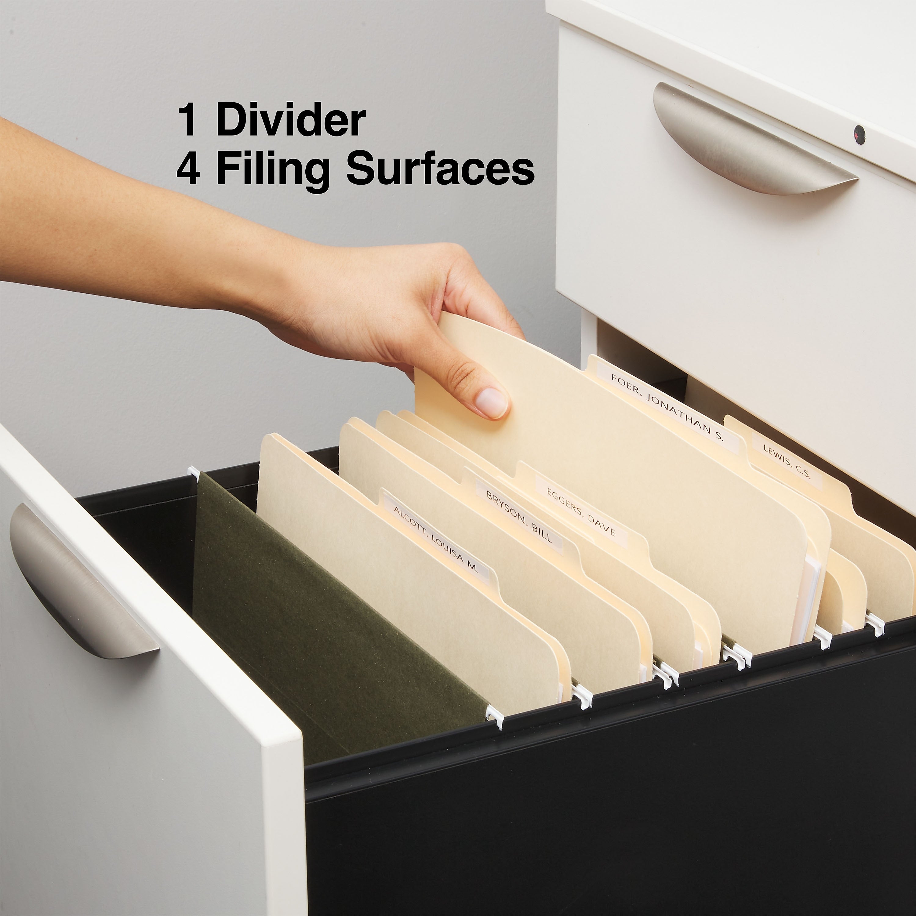 Staples® Classification Folder, 1-Dividers, 1 3/4