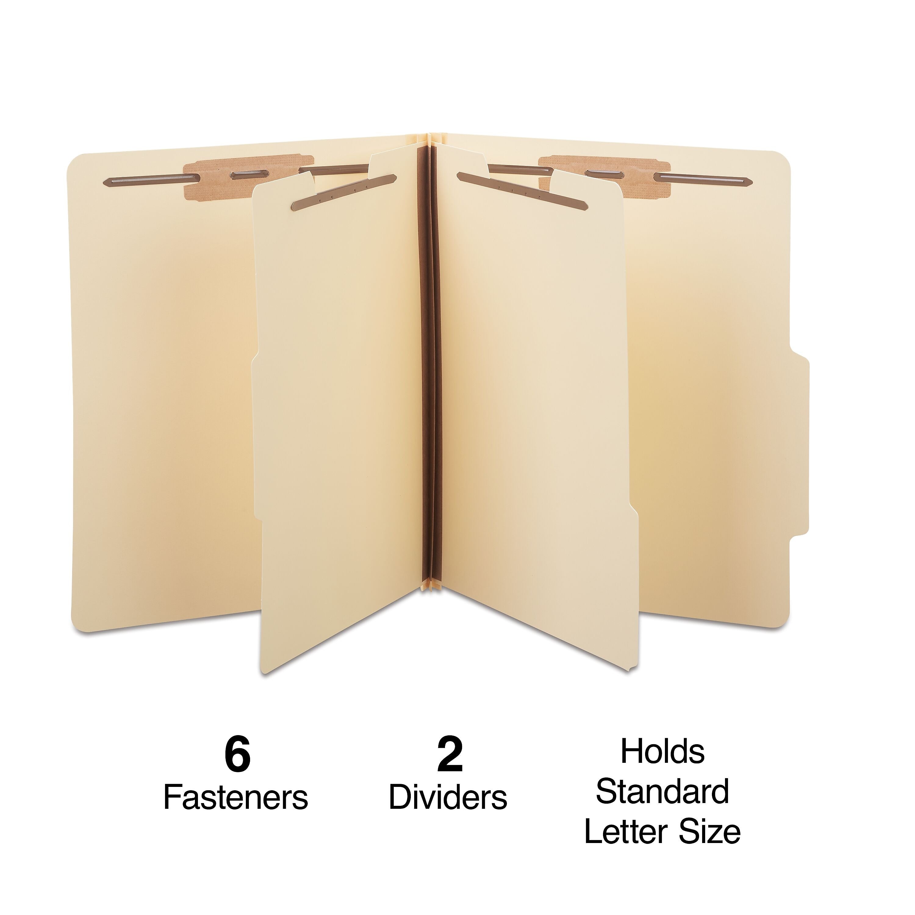 Staples® Classification Folder, 2-Dividers, 2 1/2