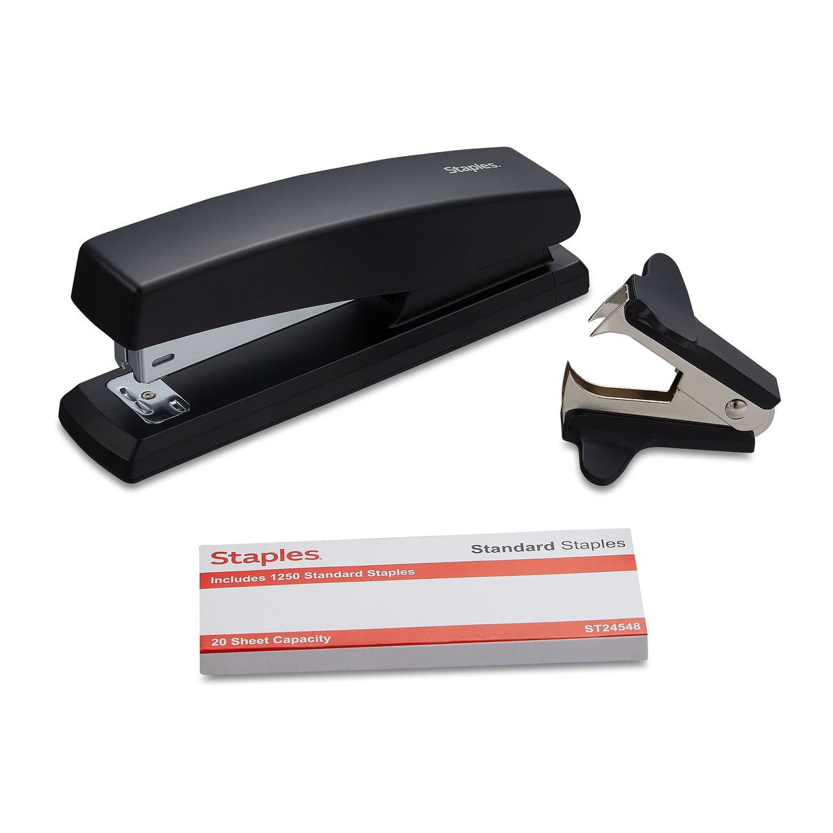 Staples Combo Pack Desktop Stapler, Full-Strip Capacity, Black