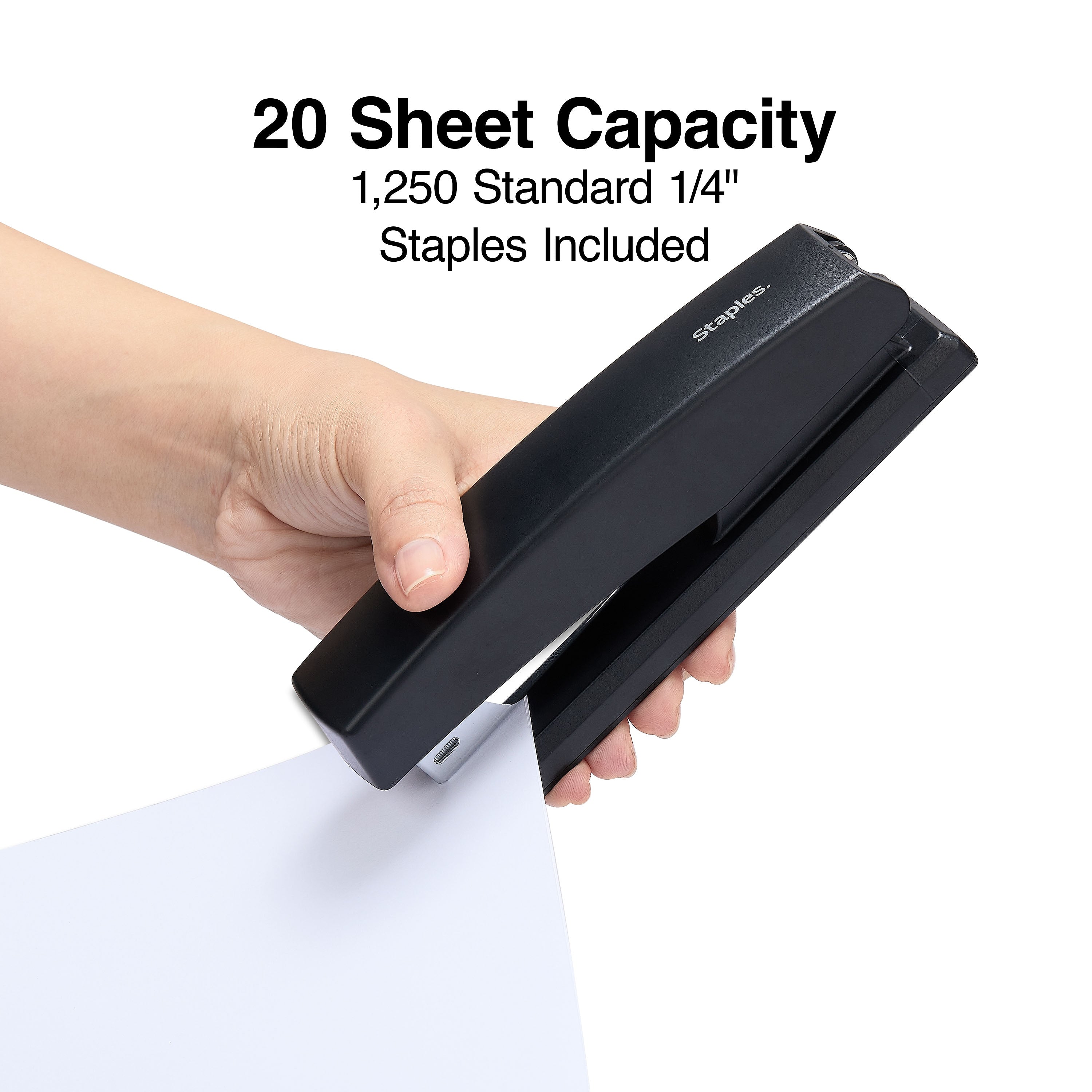 Staples Combo Pack Desktop Stapler, Full-Strip Capacity, Black