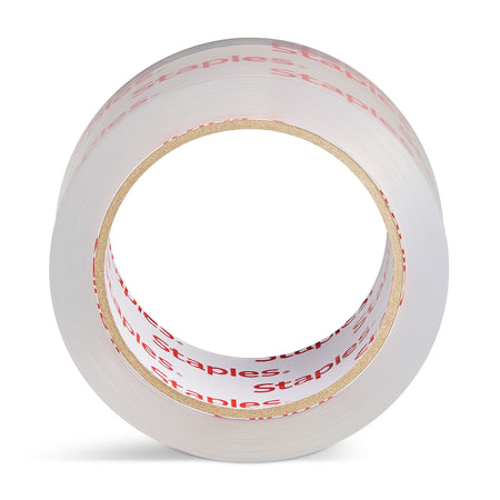 Staples® Comfort Grip Tape Dispenser with Packing Tape, 1.88" x 54.6 Yds