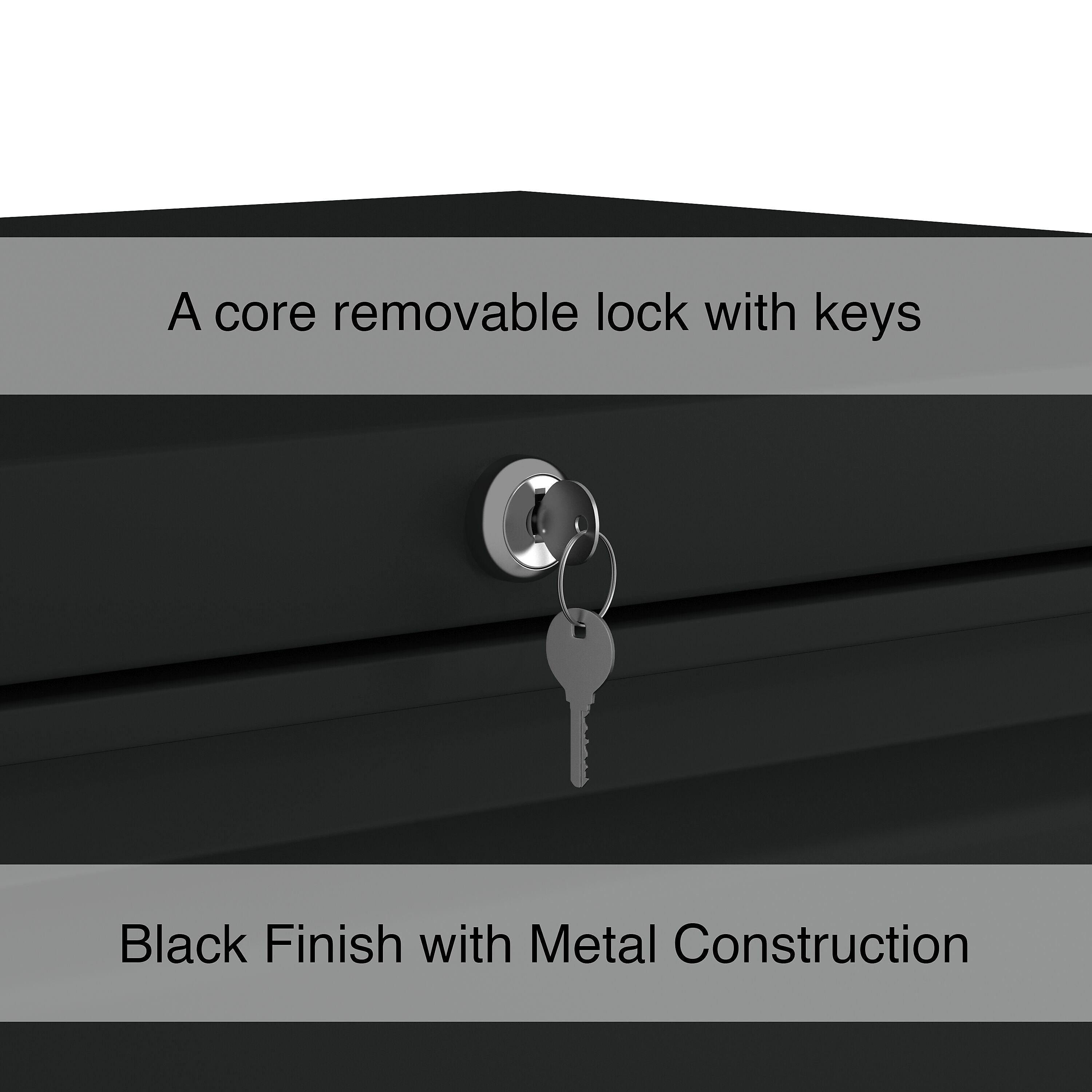 Staples Commercial 2 File Drawer Lateral File Cabinet, Assembled, Black, Letter/Legal, 30