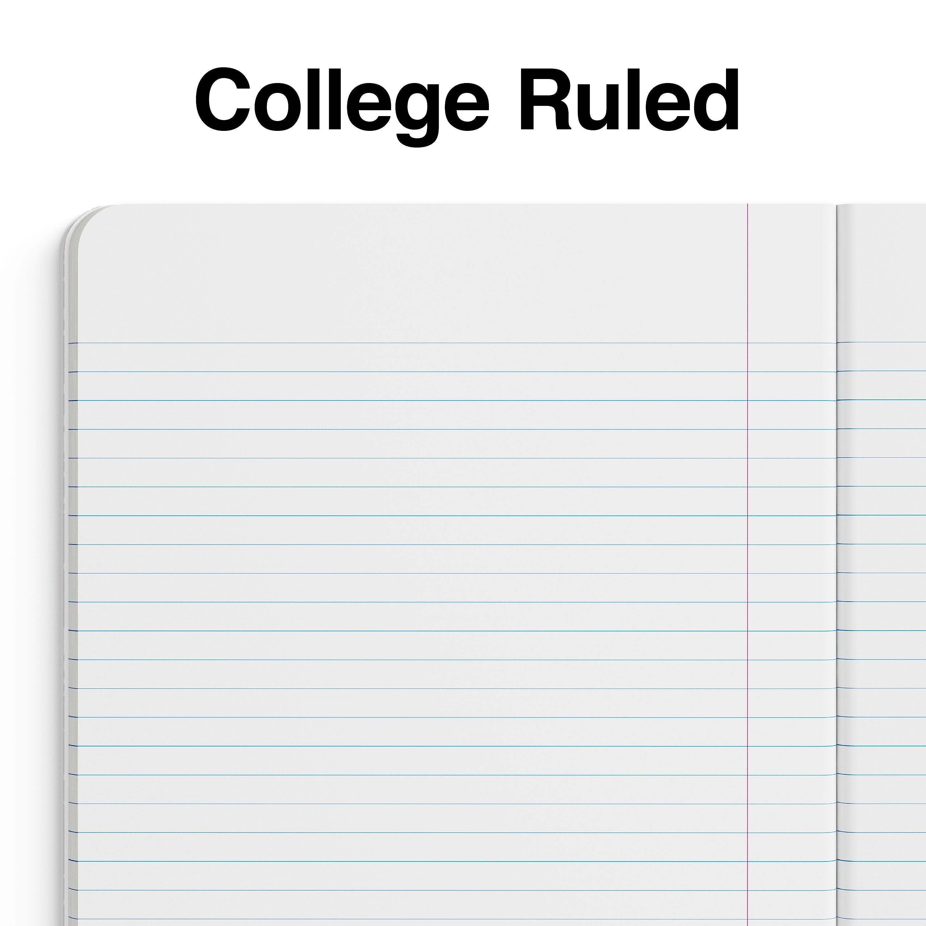 Staples® Composition Notebook, 7.5" x 9.75", College Ruled, 100 Sheets, Black