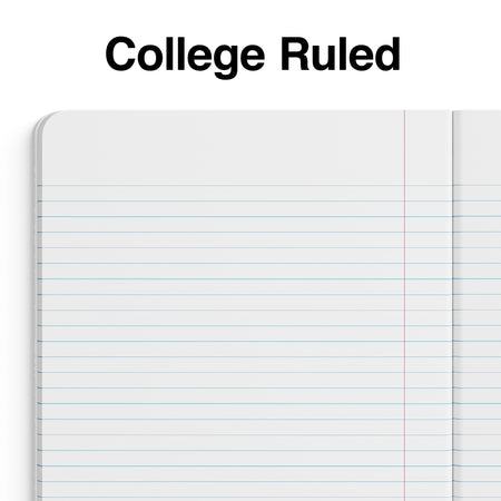 Staples® Composition Notebook, 7.5" x 9.75", College Ruled, 100 Sheets, Black