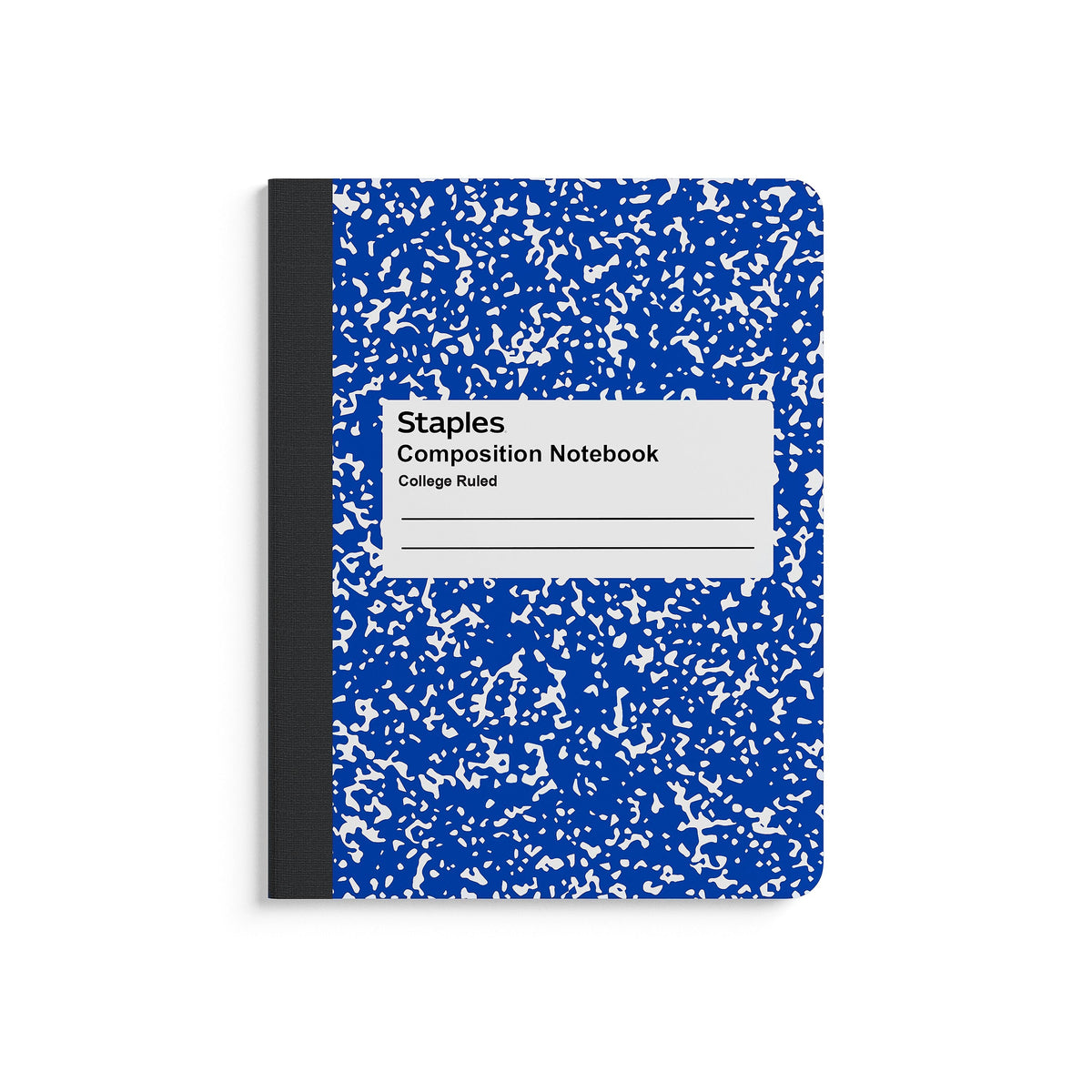 Staples® Composition Notebook, 7.5" x 9.75", College Ruled, 100 Sheets, Blue