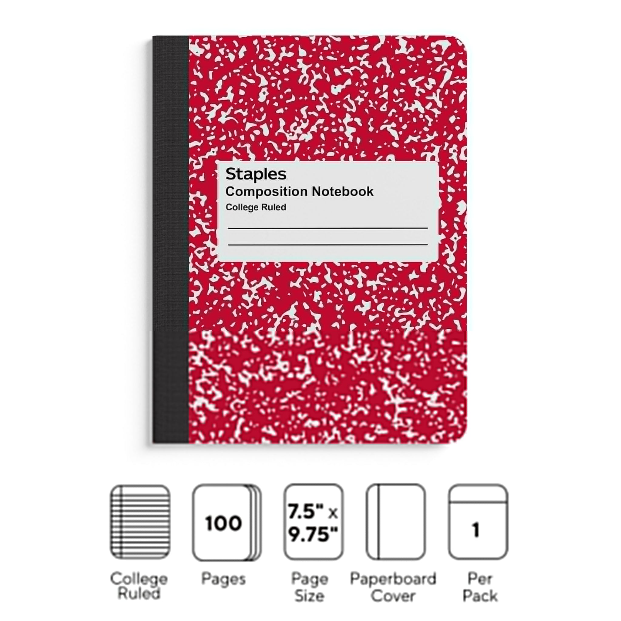 Staples® Composition Notebook, 7.5