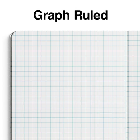 Staples Composition Notebook, 7.5" x 9.75", Graph Ruled, 80 Sheets, Black/White