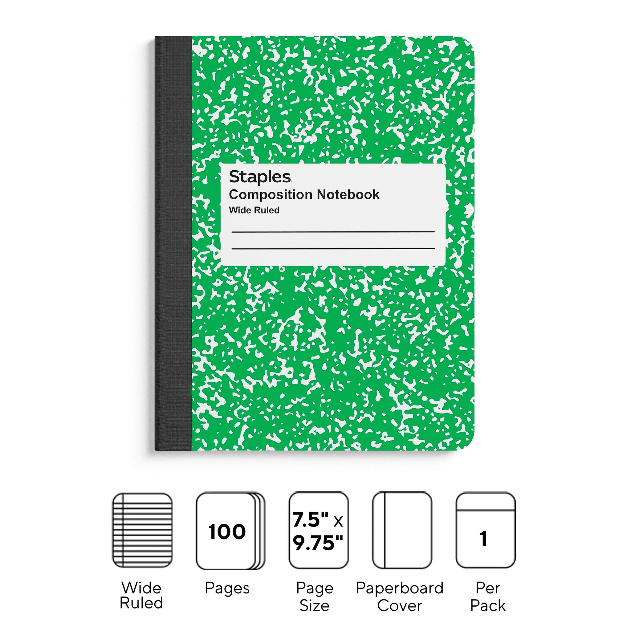 Staples® Composition Notebook, 7.5